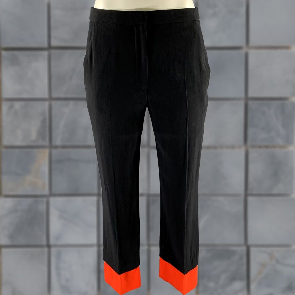 Alexander McQueen ALEXANDER MCQUEEN Dress Pants Black Red Cuff Size 2 Women Size 26" / US 2 / IT 38 - 1 Thumbnail