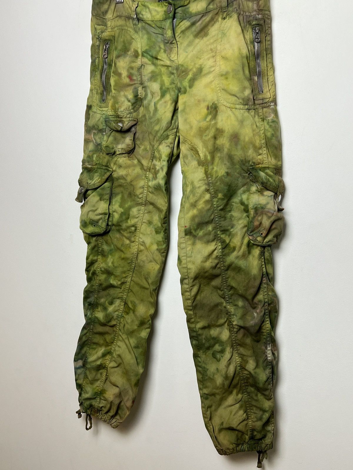 Giorgio Armani armani tie dye cargo camo multipocket army pants Size US 28 / EU 44 - 3 Thumbnail