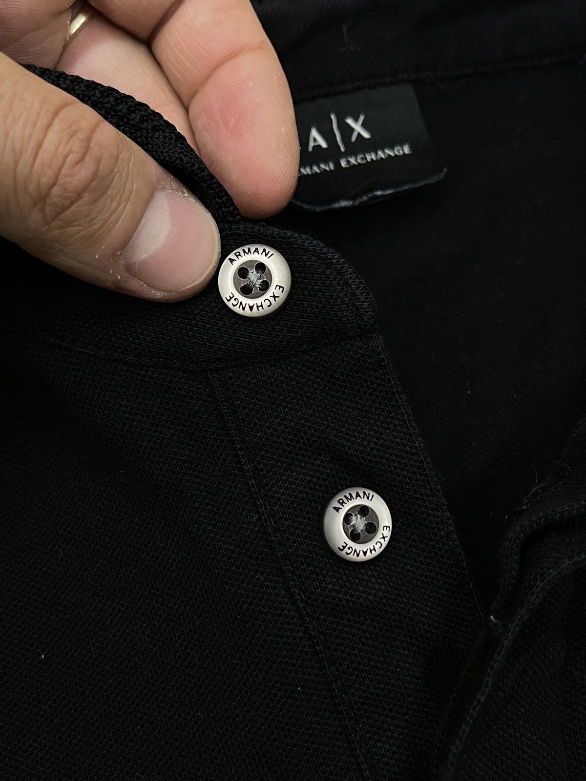 Armani Exchange Mens Armani Exchange Rugby Polo Longsleeve Black Size M Size US M / EU 48-50 / 2 - 7 Thumbnail