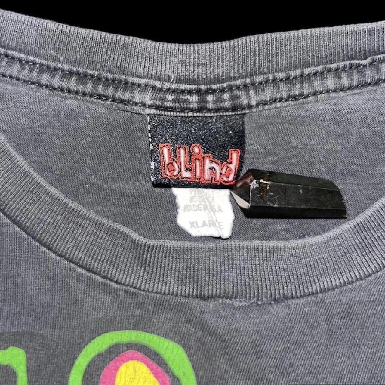 Blind Skateboards Vintage 2000s Blind Skateboards Spell-out Logo Tee Fader Size US L / EU 52-54 / 3 - 7 Thumbnail