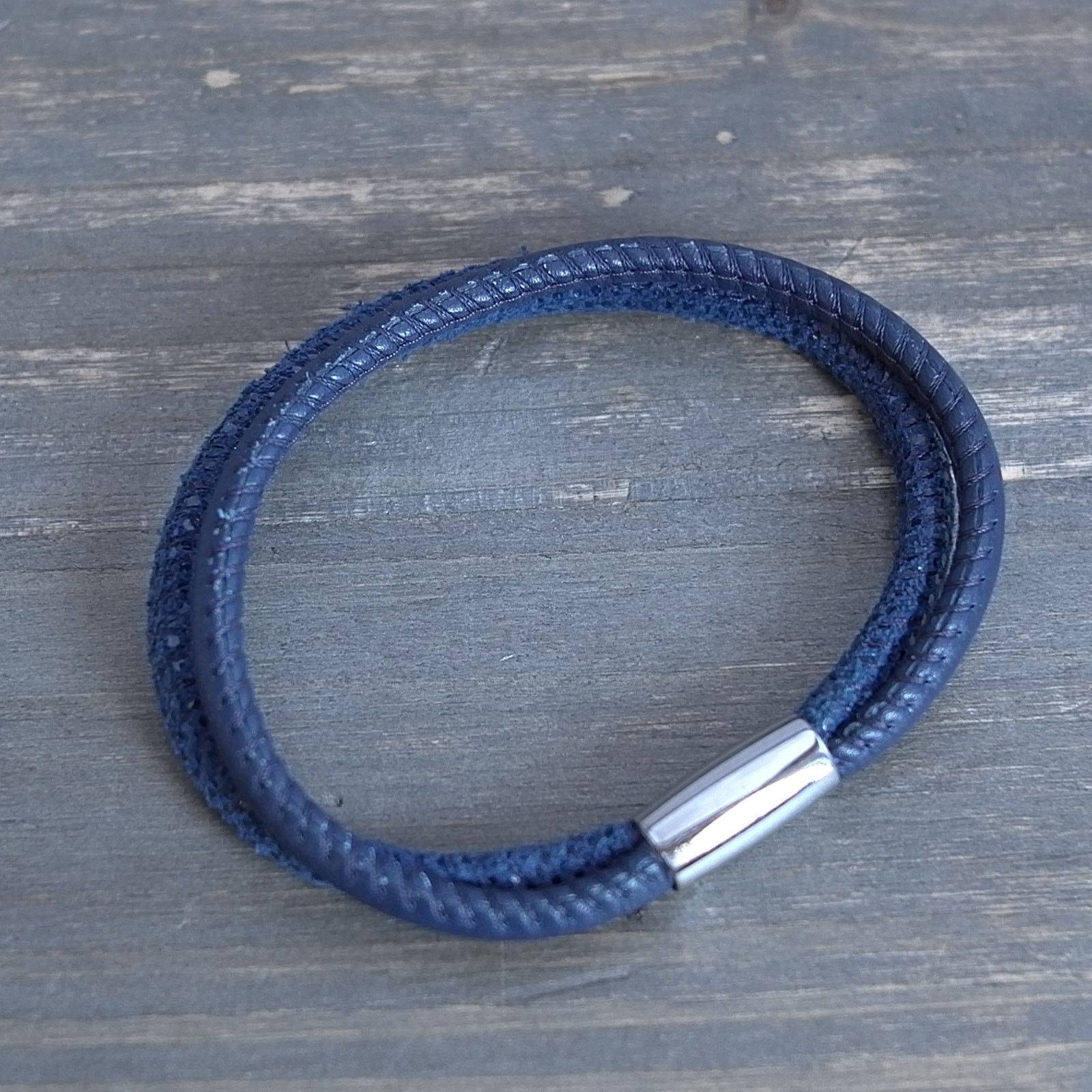 Brighton Brighton Woodstock Leather Charm Bracelet Navy Magnetic Size ONE SIZE - 2 Thumbnail