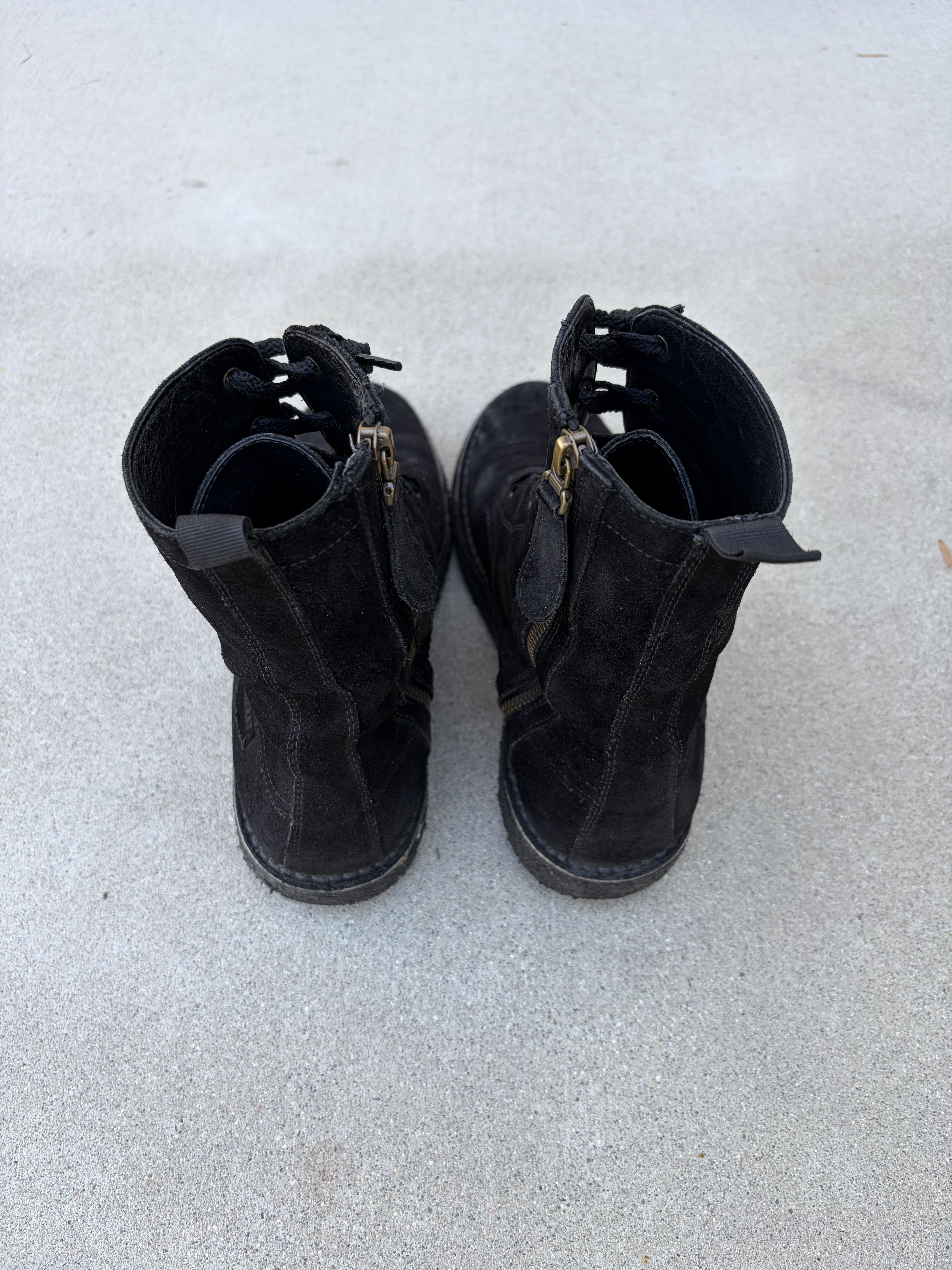 Burberry Burberry black suede zip-up boots Size US 8.5 / EU 41-42 - 4 Thumbnail
