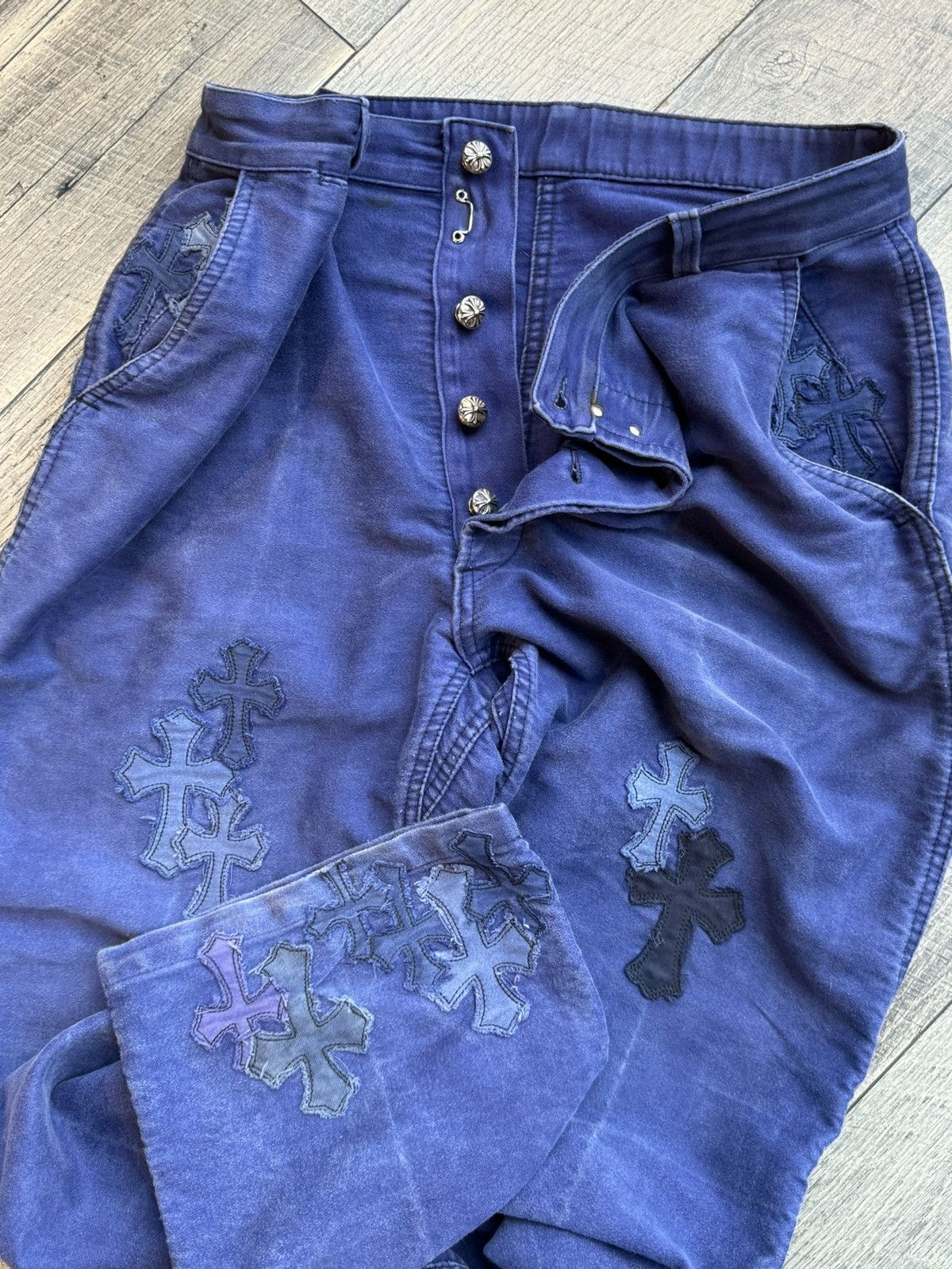 Chrome Hearts Chrome Hearts 30’s French Blue Work Pants - 34 Size US 34 / EU 50 - 21 Thumbnail