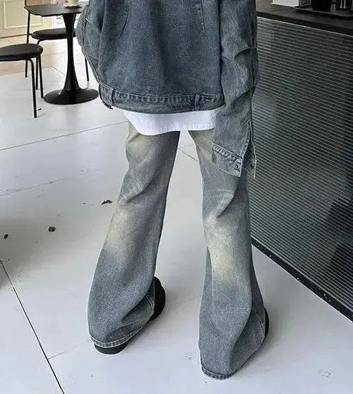 Japanese Brand × Jean Y2k 90s Flare Baggy Jeans Unisex Size US 28 / EU 44 - 3 Thumbnail