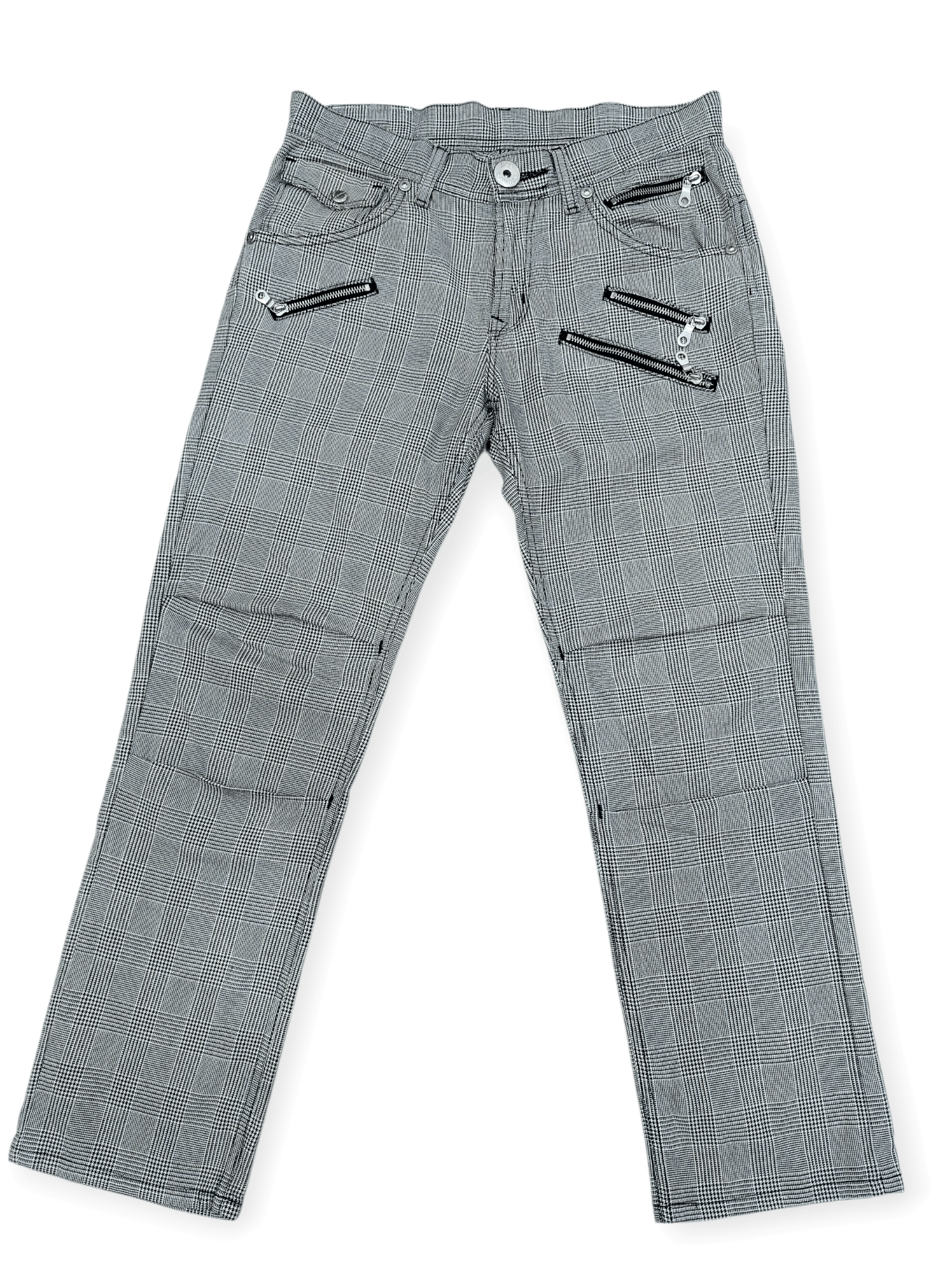 Lee Lee Cowboy Multi Zipped Nova Check Denim Size US 30 / EU 46 - 3 Thumbnail
