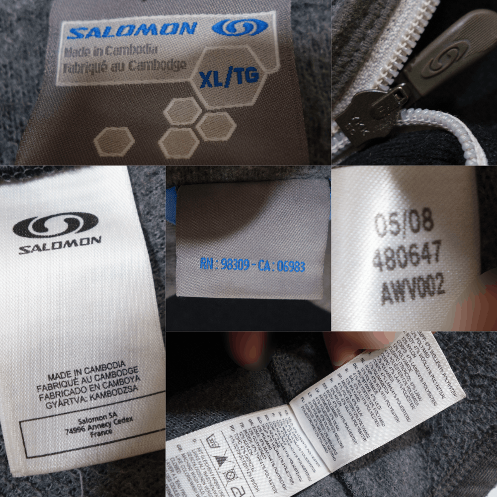 Salomon 2008 Logo Wool Light Jacket Size US XL / EU 56 / 4 - 10 Thumbnail