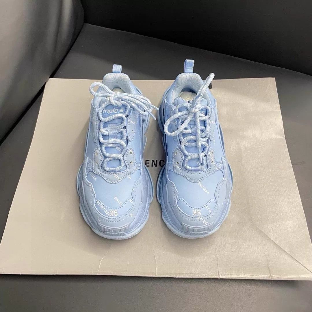 Balenciaga Balenciaga Women's Blue Sneakers Size 35 Size US 4.5 / IT 34.5 - 1 Thumbnail