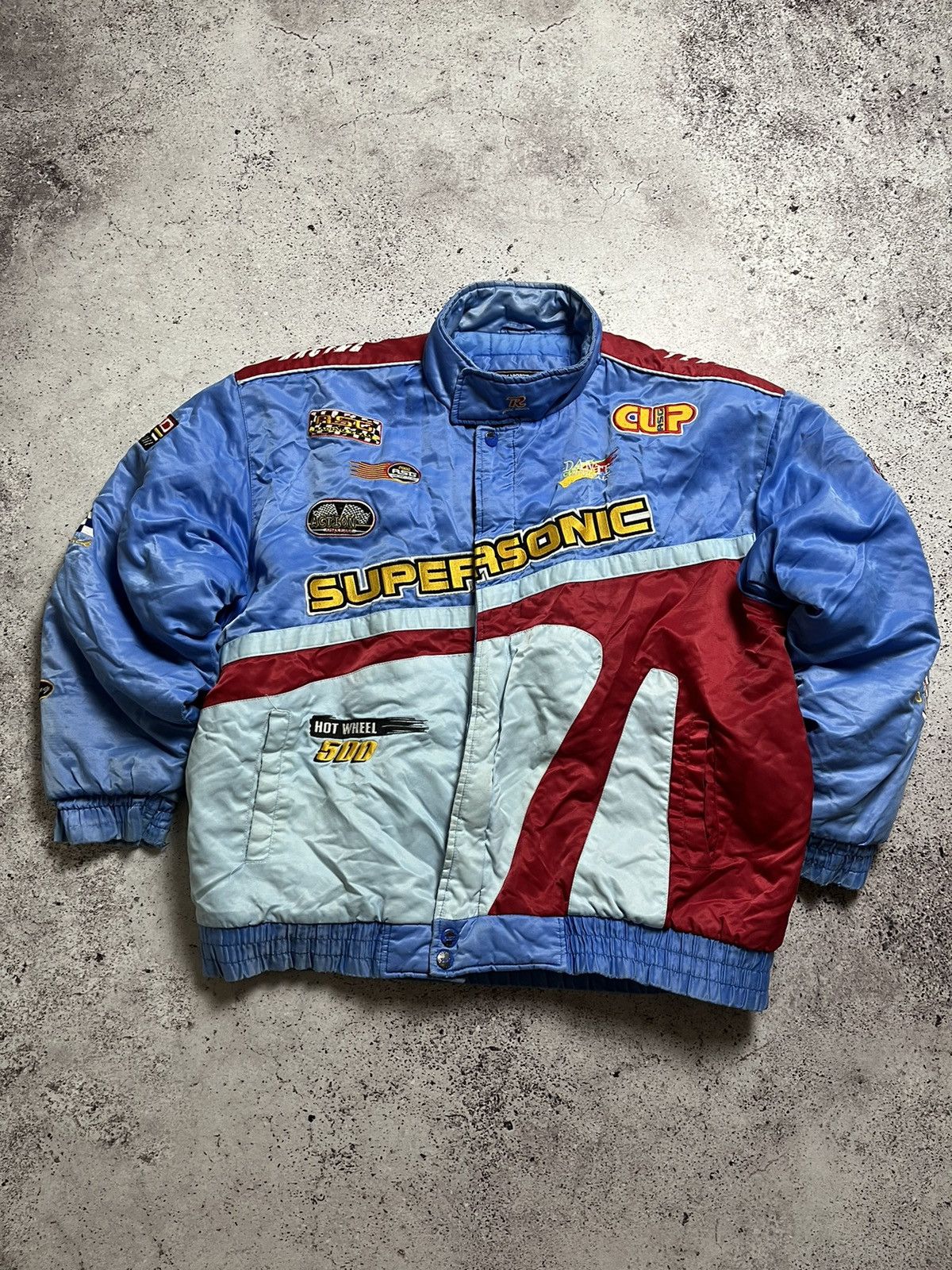 Vintage Supersonic Racing Jacket Rare Y2K M&M Hot Wheel 500 Size US XL / EU 56 / 4 - 11 Thumbnail