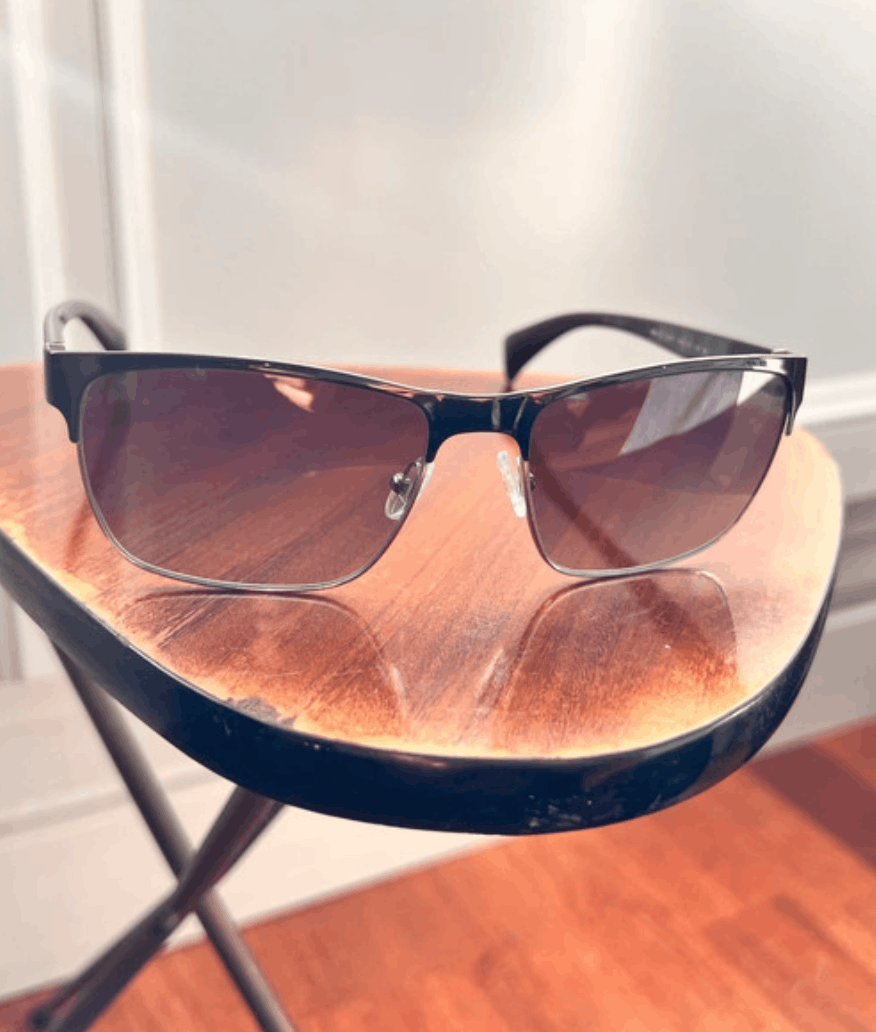 Prada PRADA Sunglasses Rectangle Wrap Shield Metal Symbole RI921 Size ONE SIZE - 1 Thumbnail
