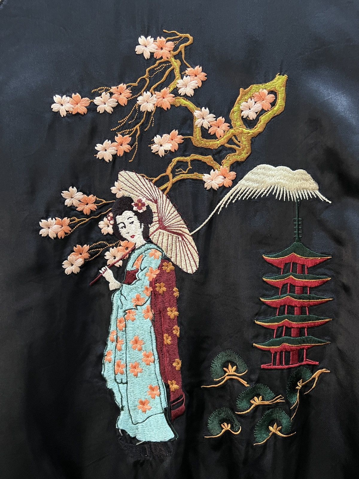 Vintage 🔥Vintage Sukajan Souvenir Rayon Reversible Jacket Size US L / EU 52-54 / 3 - 11 Thumbnail