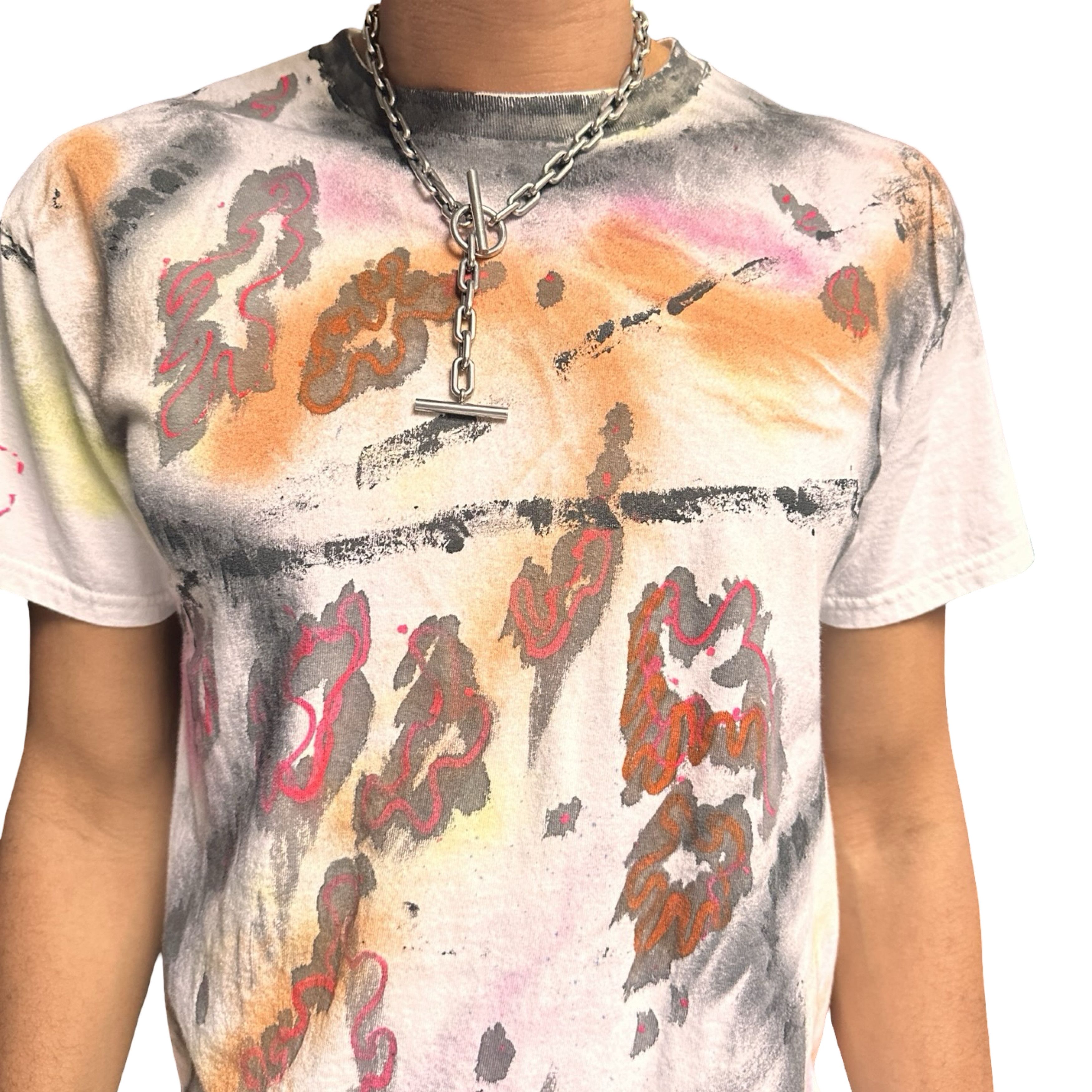 Gildan ASTROBOI* x Gildan 'Crossway' White Graphic T-shirt - Large Size US L / EU 52-54 / 3 - 6 Thumbnail
