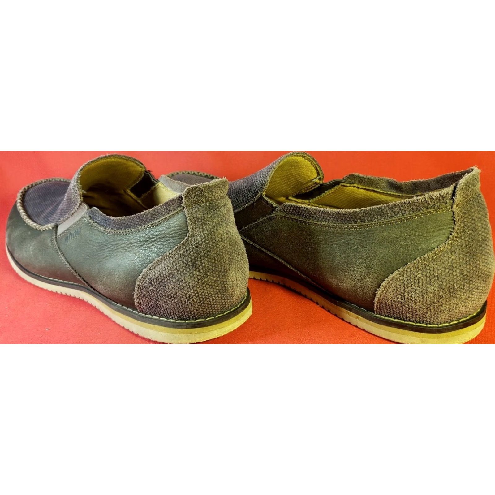 Vintage Ahnu Loafers Brown Suede Nylon Slip On Men's Size 11.5 EUR 45 Jack II Size US 12 / EU 45 - 7 Thumbnail