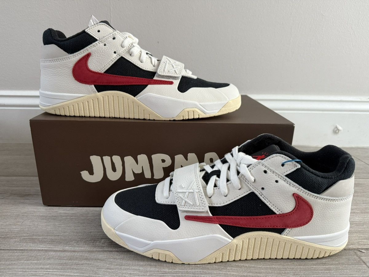 Jordan Brand × Travis Scott Travis Scott Jordan Jumpman Jack University Red Black Sz 12 Size US 12 / EU 45 - 1 Thumbnail