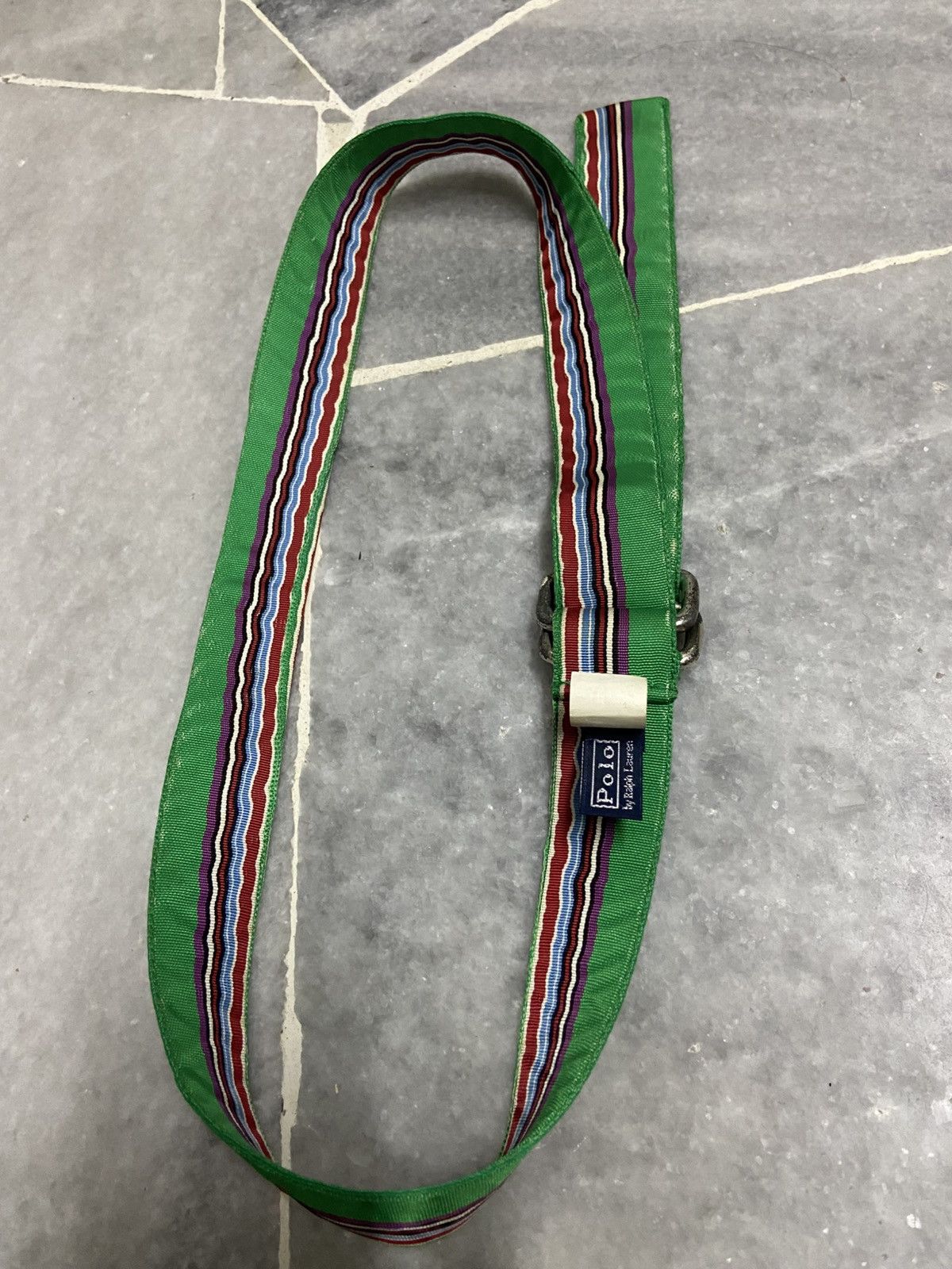 Polo Ralph Lauren Vintage Polo Ralph Lauren Striped Double D-Ring Belt Size ONE SIZE - 6 Thumbnail