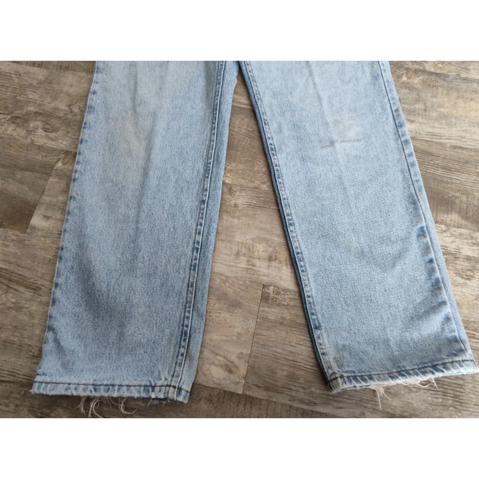 Lee VINTAGE Lee Jeans Mens 32x30 Denim Straight Leg Light Wash 90s Bohemian Casual Size US 32 / EU 48 - 4 Thumbnail