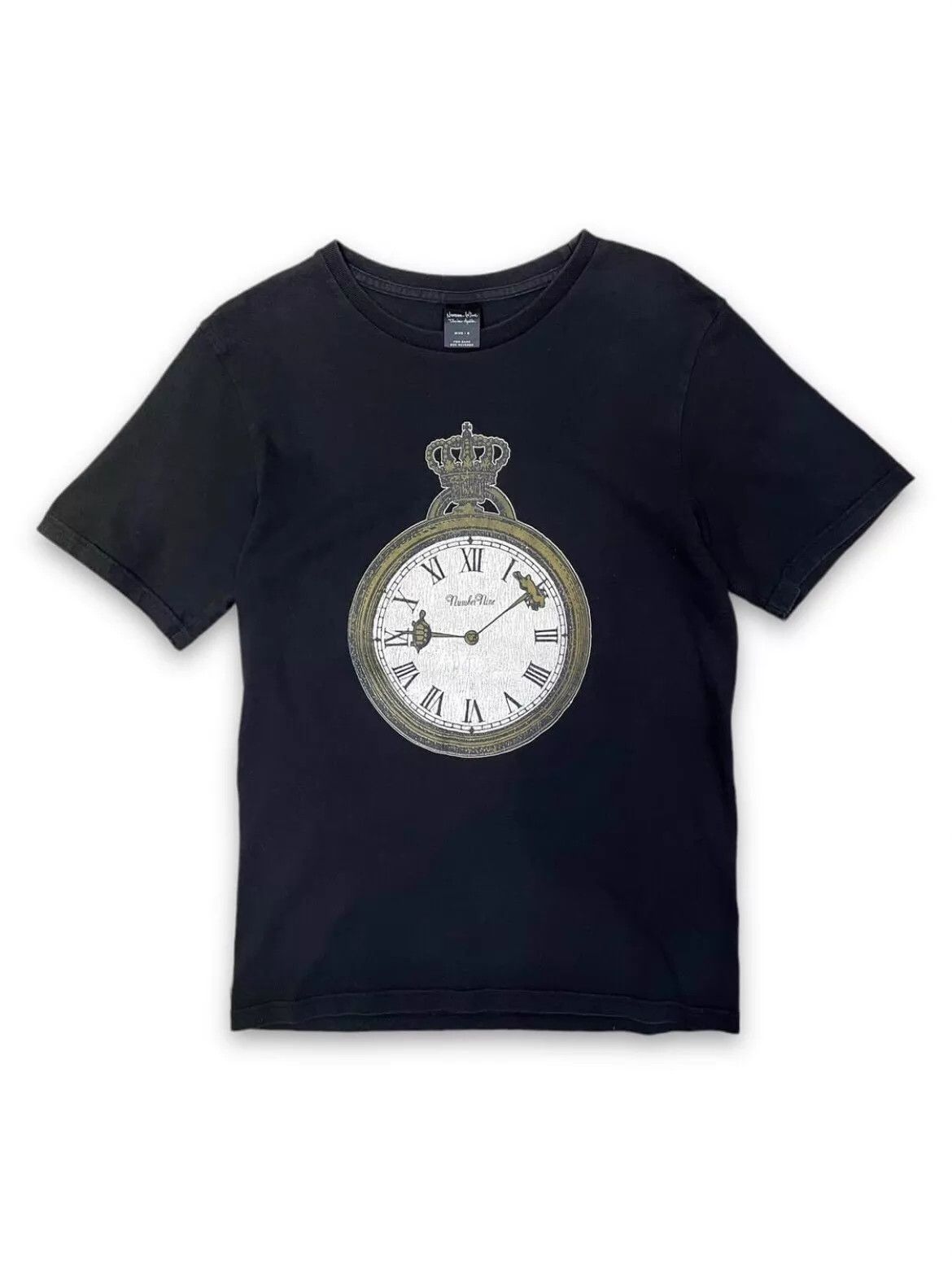 Number (N)ine Number Nine 2001 Vintage Clock Short Sleeve Tee Size US M / EU 48-50 / 2 - 1 Thumbnail