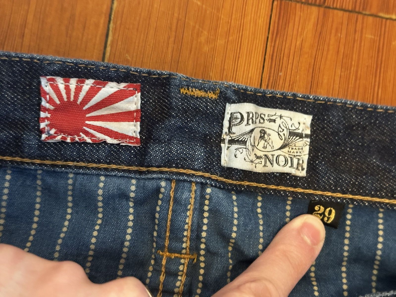 Prps PRPS NOIR Japanese Redlined Selvedge Denim Jeans Wabash RARE Size US 29 - 3 Thumbnail