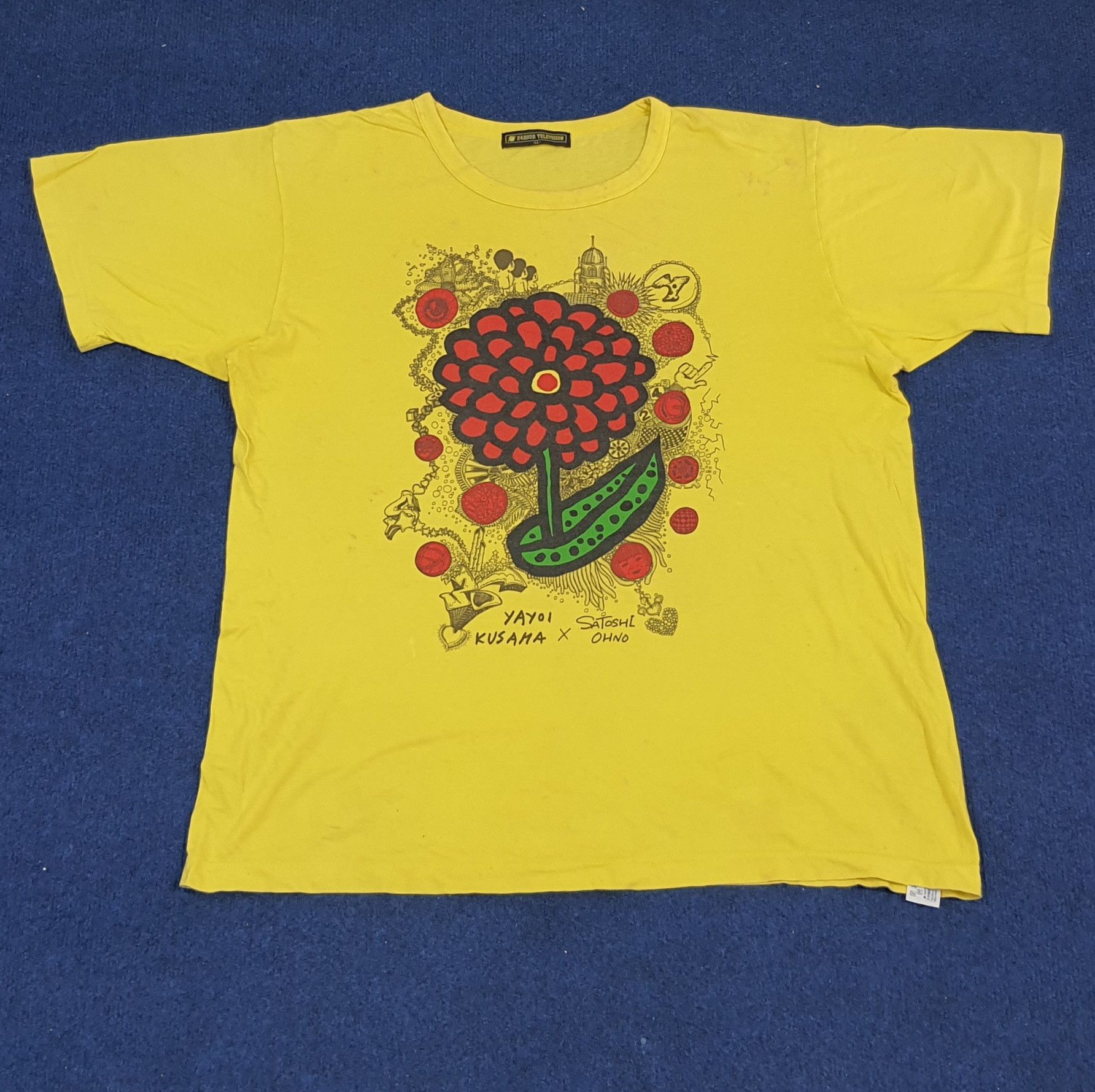 Japanese Brand × Vintage Vintage Yayoi Kusama x Satoshi Ohno Arashi Singer Tshirt Size US XL / EU 56 / 4 - 1 Thumbnail