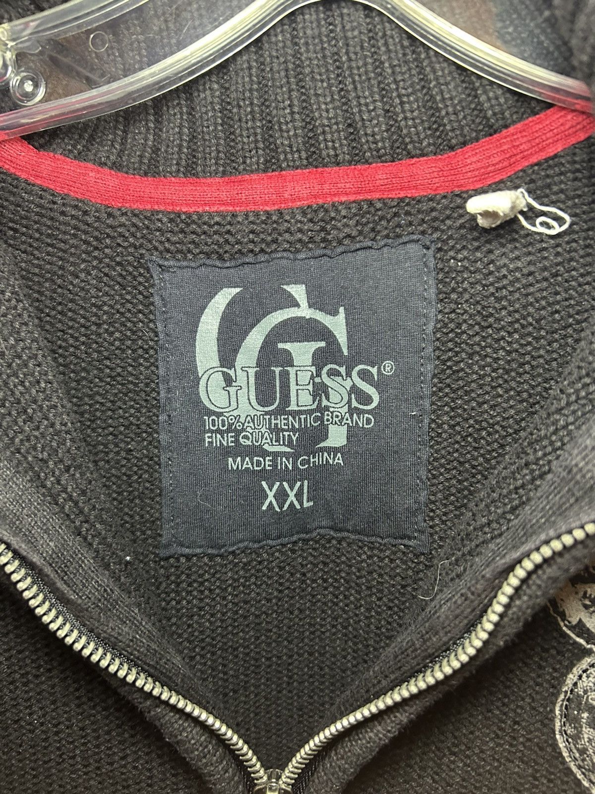 Guess Vintage Guess Jeans USA gothic crest knit turtleneck Size US XL / EU 56 / 4 - 3 Thumbnail