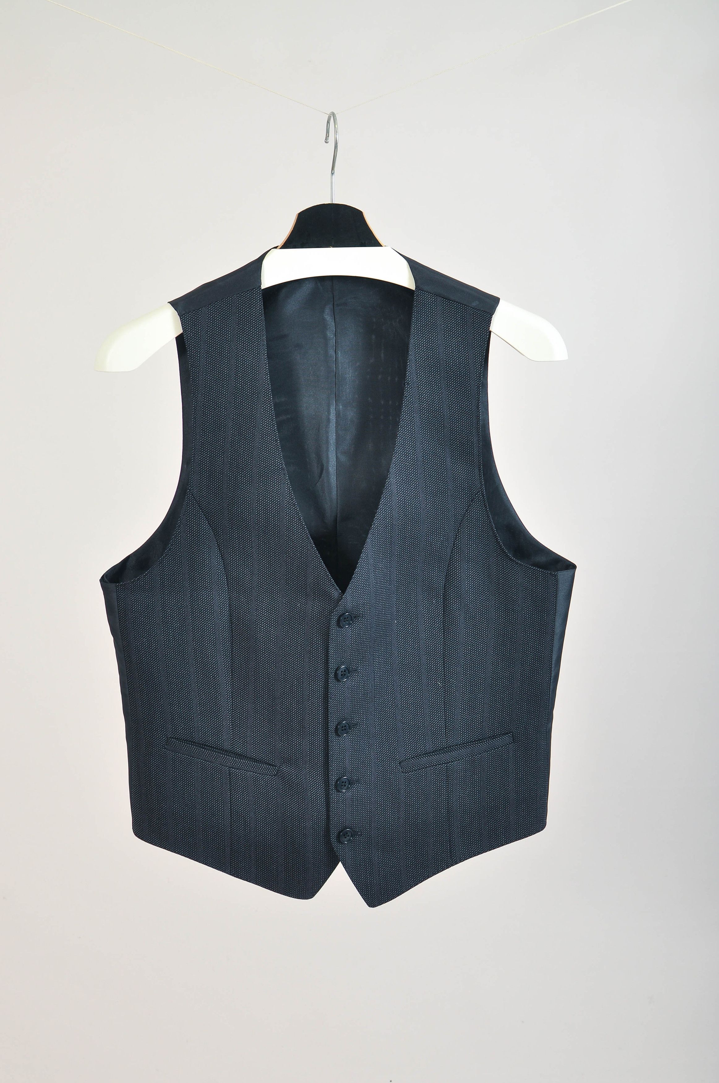 Other Navy striped three parts suit Size 40R - 9 Thumbnail