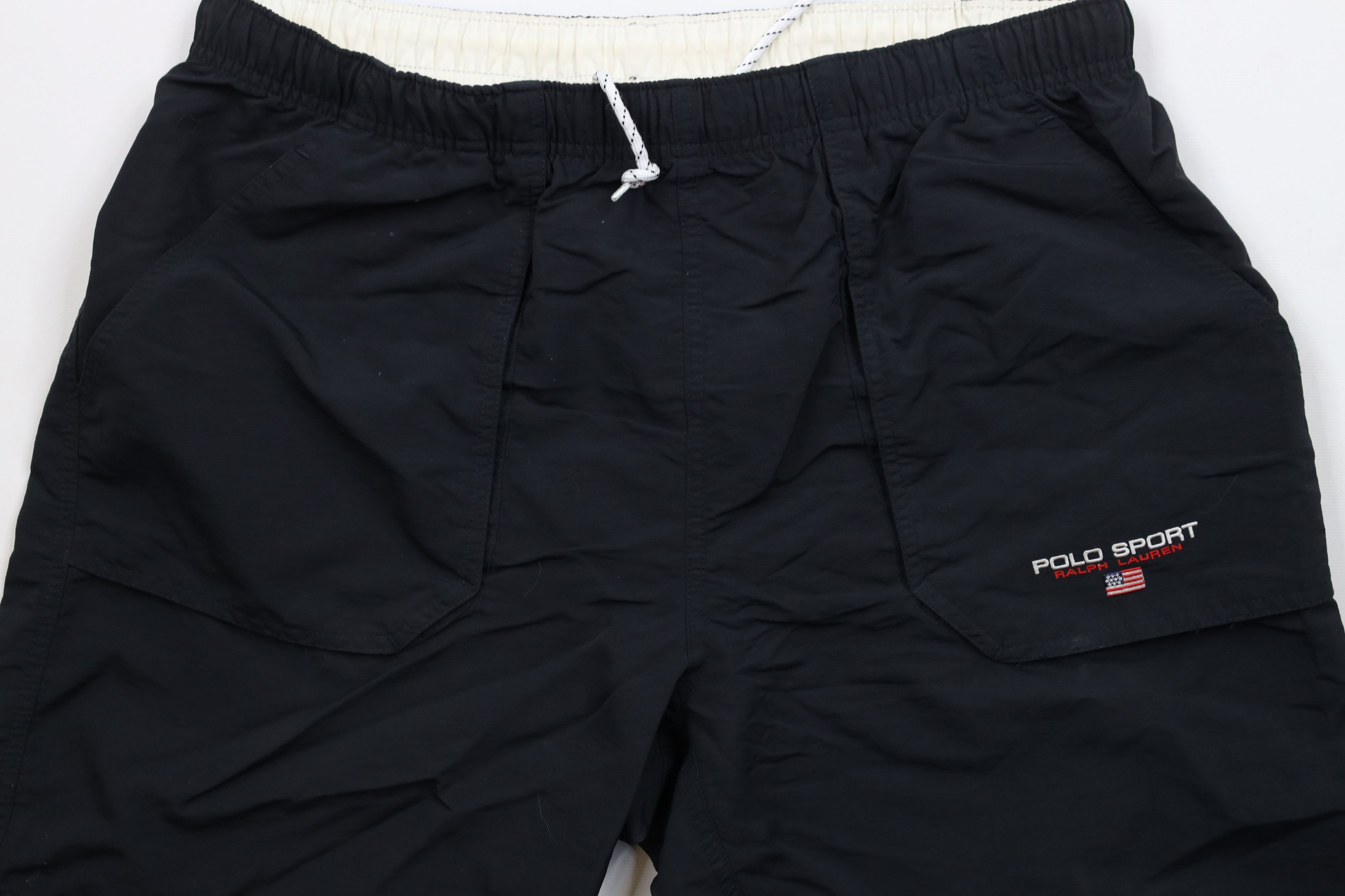 Ralph Lauren × Vintage Vintage 90s Polo Sport Ralph Lauren Above Knee Shorts Black Size US 34 / EU 50 - 3 Thumbnail