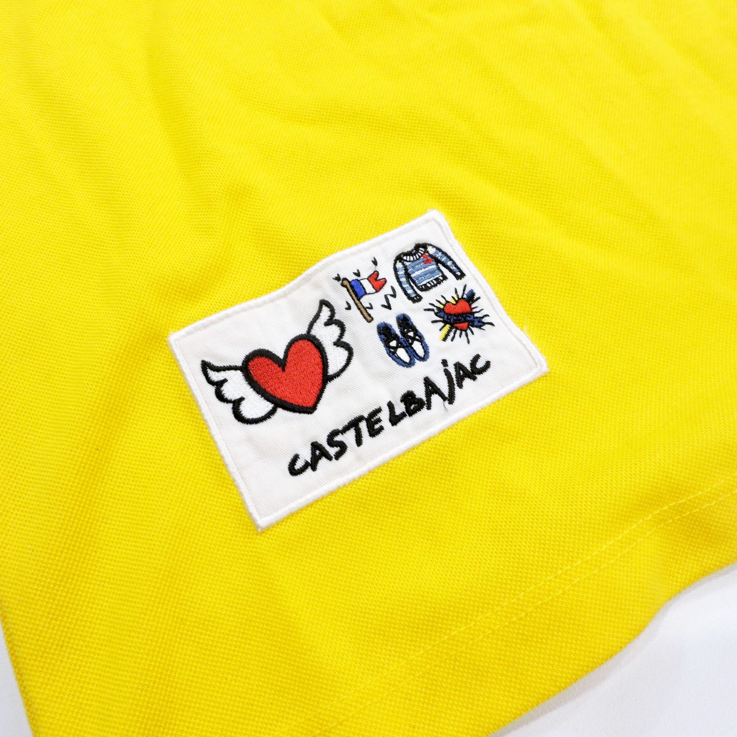 Jean Charles De Castelbajac JEAN-CHARLES DE CASTELBAJAC FRENCH LOVE POLO SHIRT Size S / US 4 / IT 40 - 8 Thumbnail