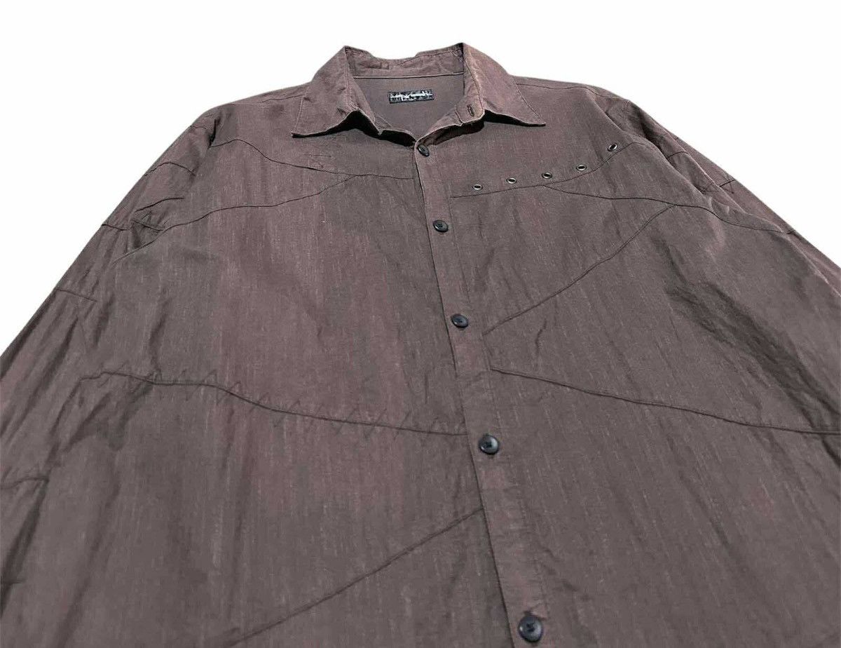 Japanese Brand 🔥Sick Y2K Spinash Shirt Asymmetric Stitch Size US L / EU 52-54 / 3 - 2 Thumbnail
