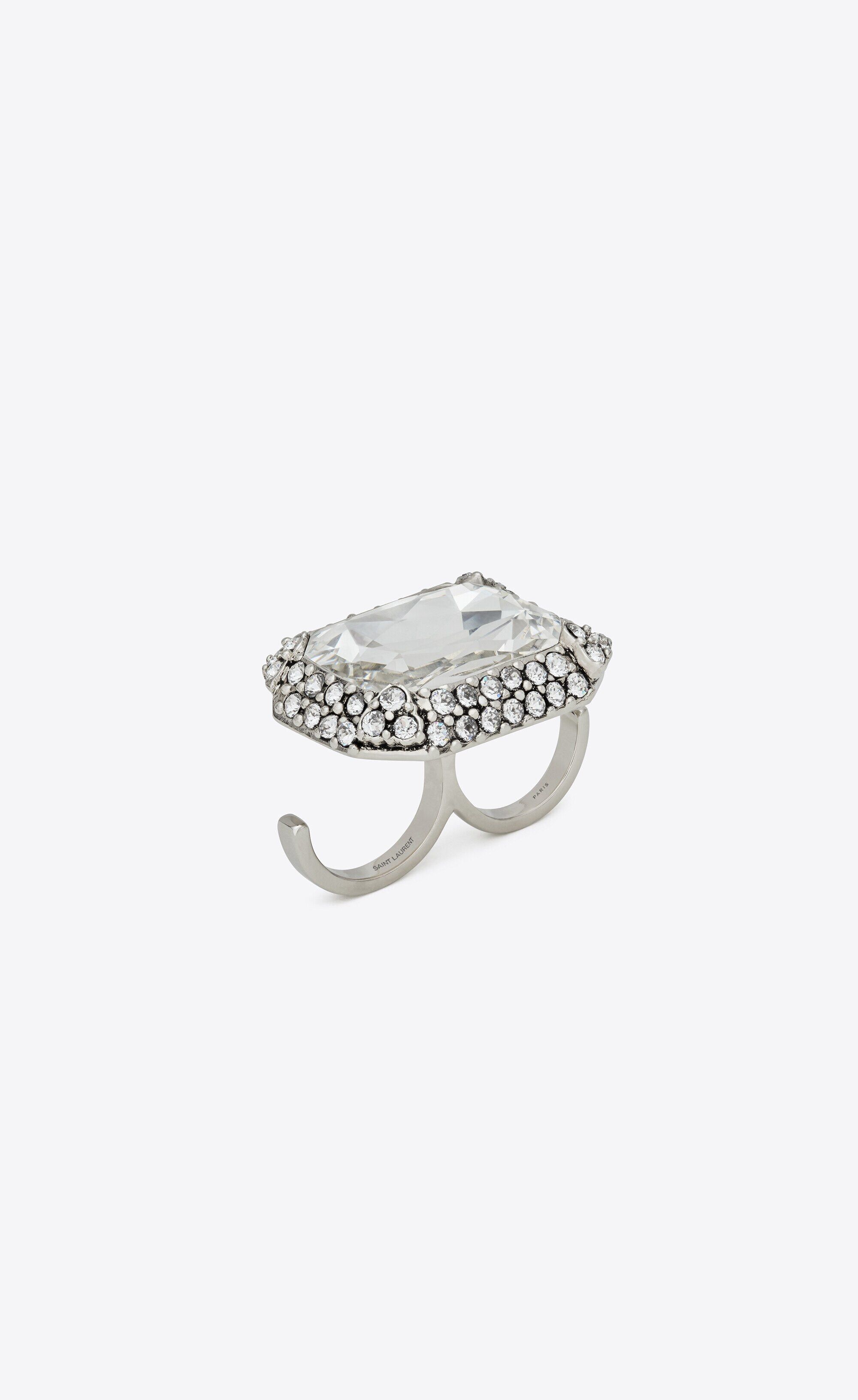 Saint Laurent Paris o1s1wg110325 Size: 06 / 758133 Knuckle Duster Princess Ring Size ONE SIZE - 1 Thumbnail