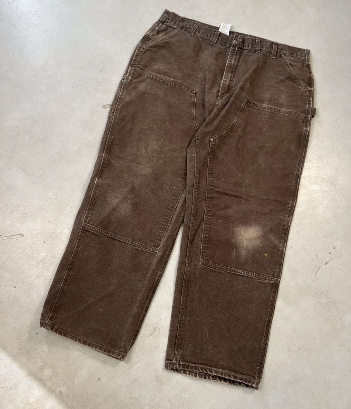 Carhartt Vintage carhartt b136 dst double knee denim Size US 42 / EU 58 - 1 Thumbnail