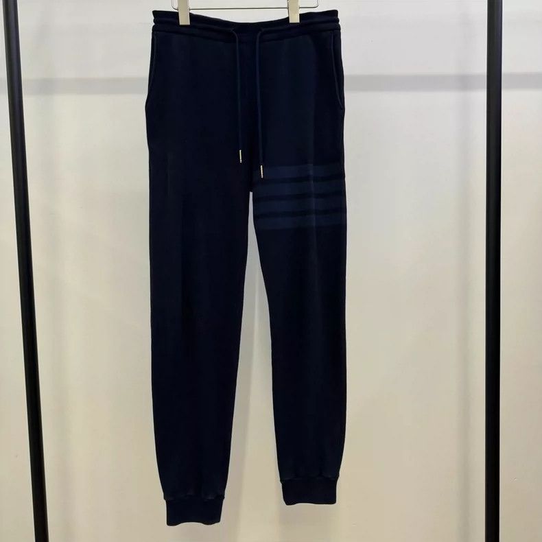 Thom Browne Thom Browne Classic Dark Blue Sweatpants - dmc Size US 34 / EU 50 - 1 Thumbnail