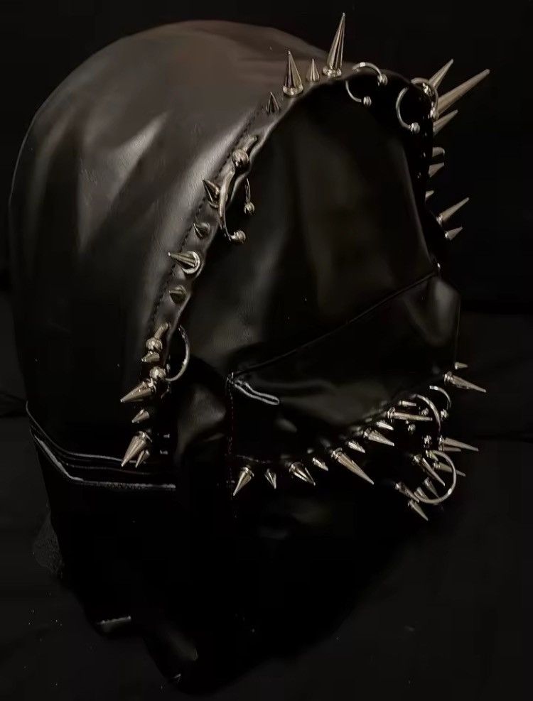 Other Punk Rivet Black Leather Backpack Large Unisex Bag Size ONE SIZE - 4 Thumbnail