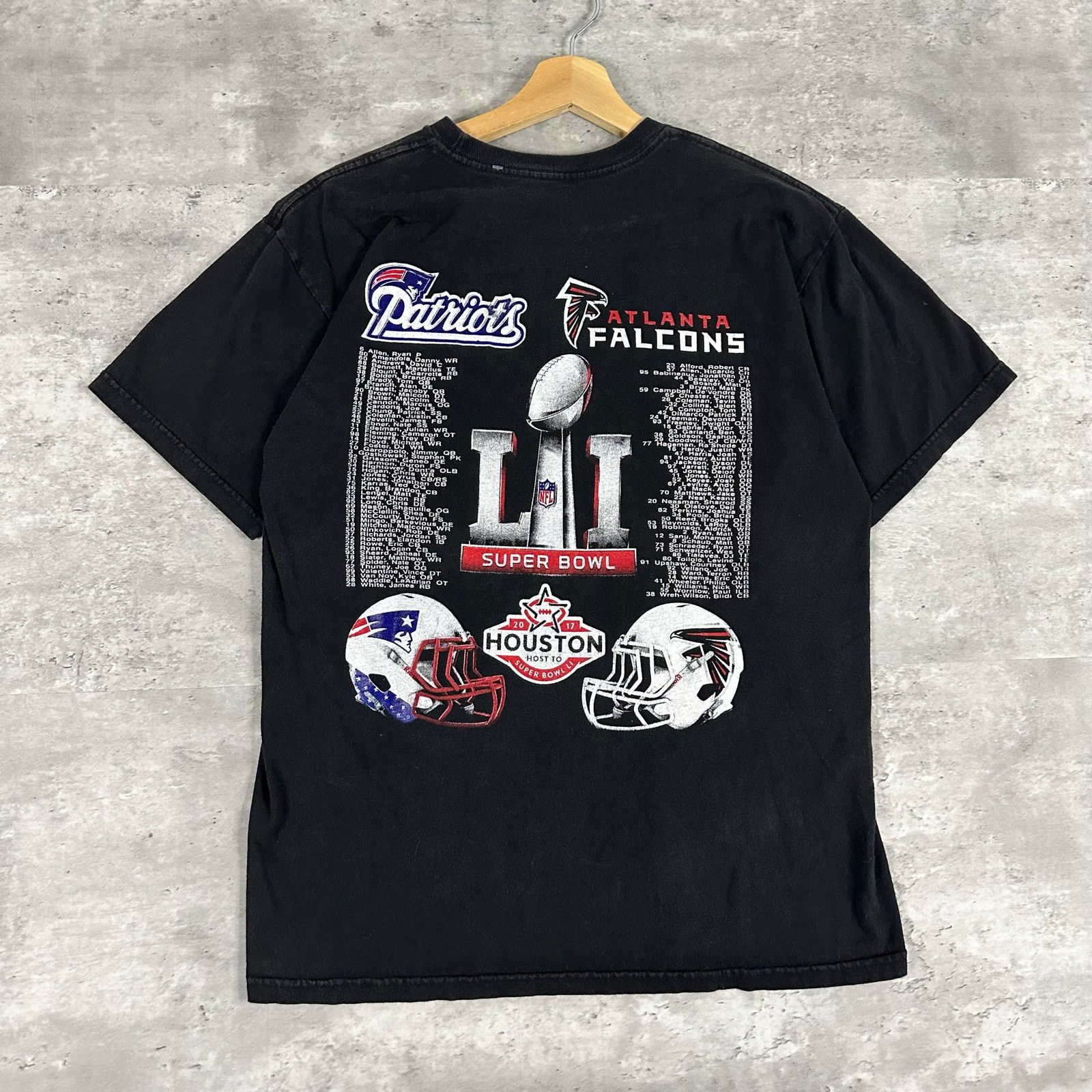 NFL 2017 Patriots vs Falcons Football Super Bowl T-shirt S Size US S / EU 44-46 / 1 - 2 Thumbnail