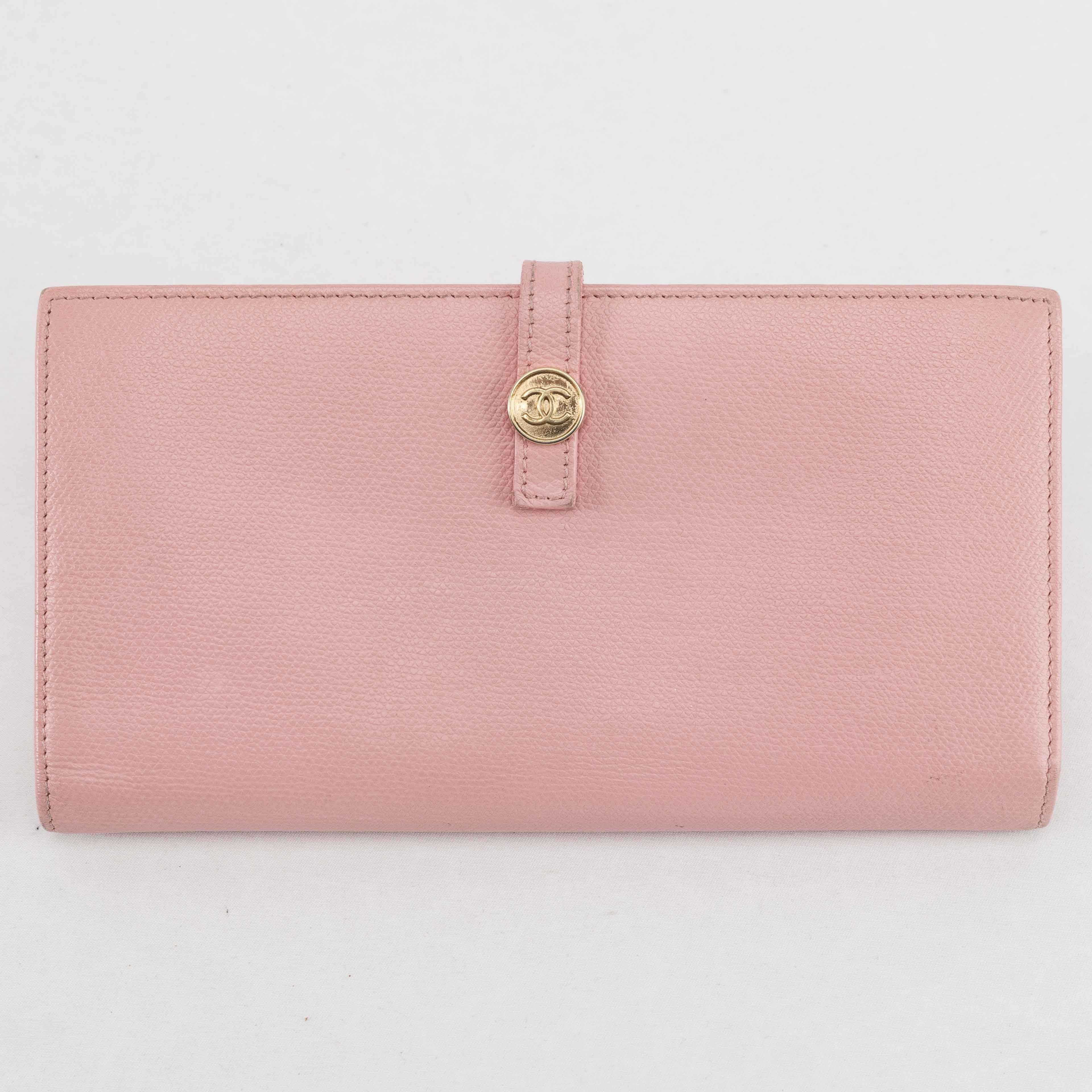 Chanel Chanel Classic Flap Long Wallet in Pink Caviar Leather Size ONE SIZE - 3 Thumbnail