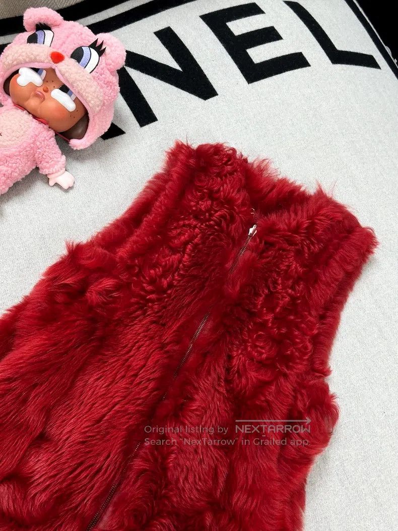 Fendi Fendi Red Fur Lined Vest Double-Sided Wear Jacket Size XXS / US 00 / IT 34 - 3 Thumbnail