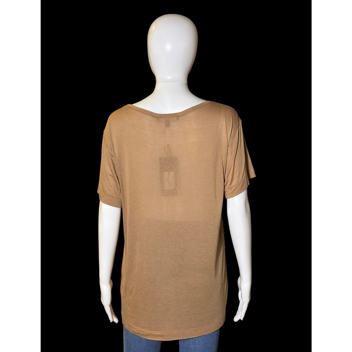 Gucci Vintage Y2K Gucci Gold Brown Bateau Neckline Silk Blouse Size S / US 4 / IT 40 - 3 Thumbnail