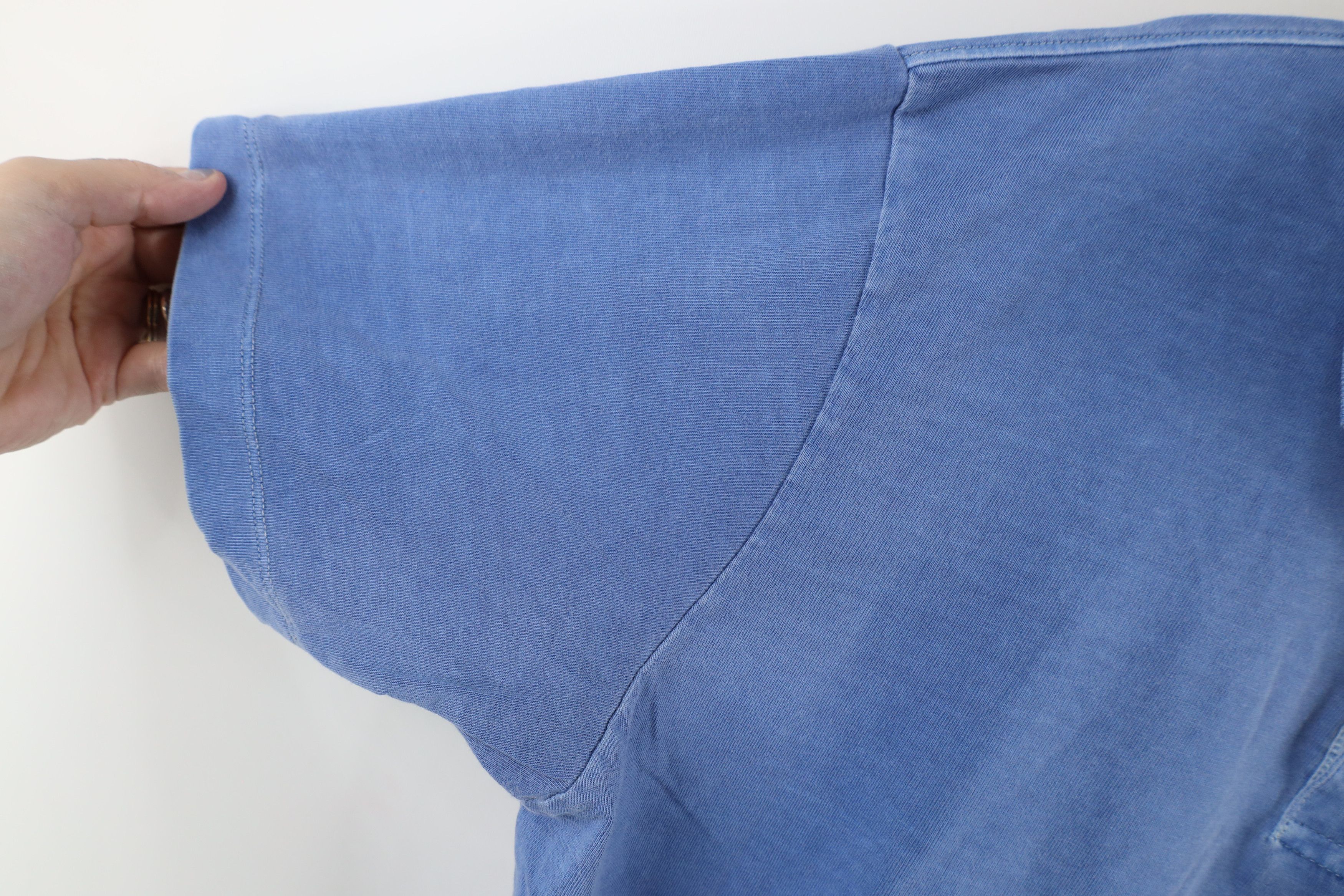 Gap × Vintage Vintage 90s Gap Stonewash Collared Polo Shirt Blue Cotton Size US L / EU 52-54 / 3 - 8 Thumbnail