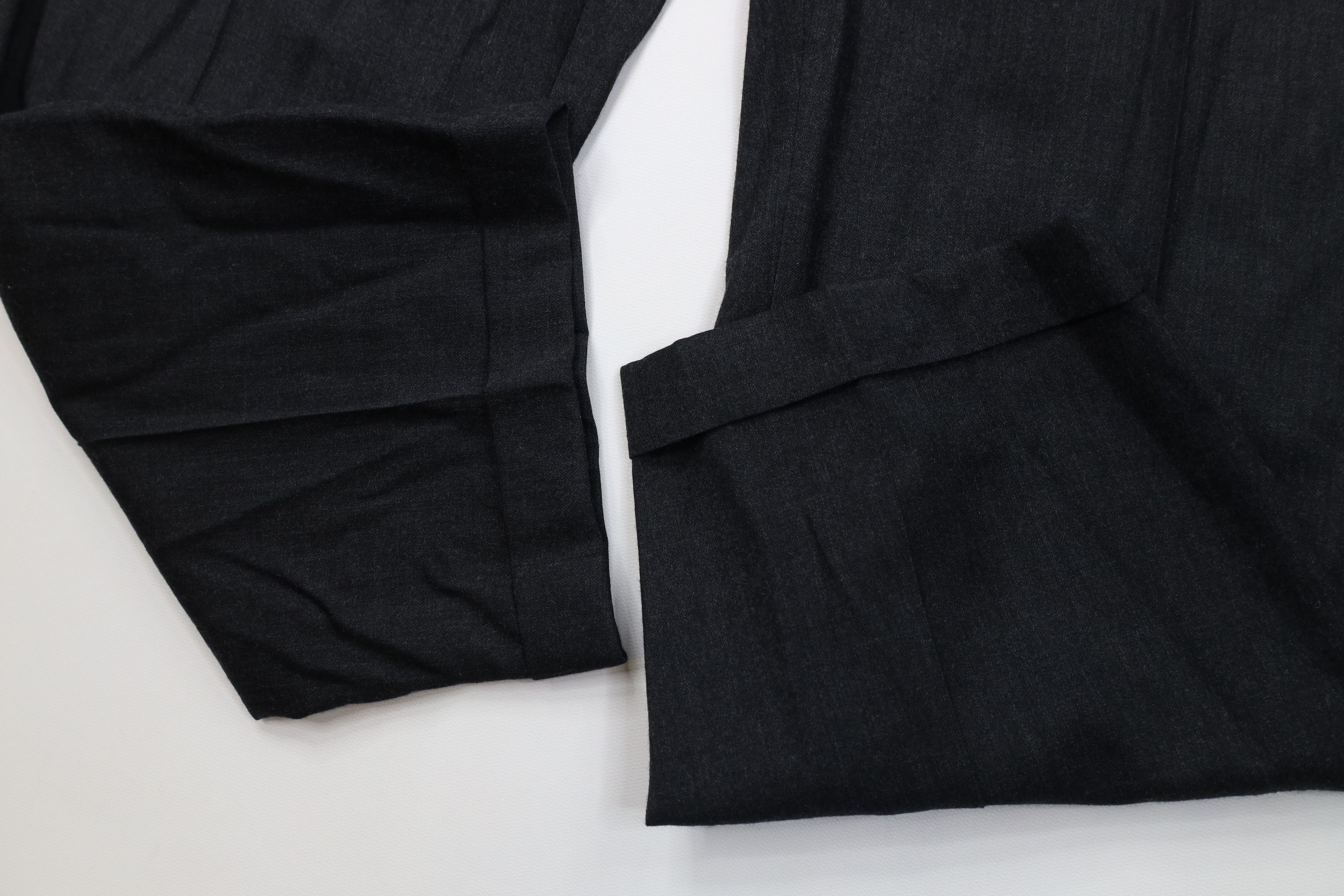 Lands' End Vintage 80s Lands End Wide Leg Chino Pants Charcoal Gray USA Size US 38 / EU 54 - 6 Thumbnail