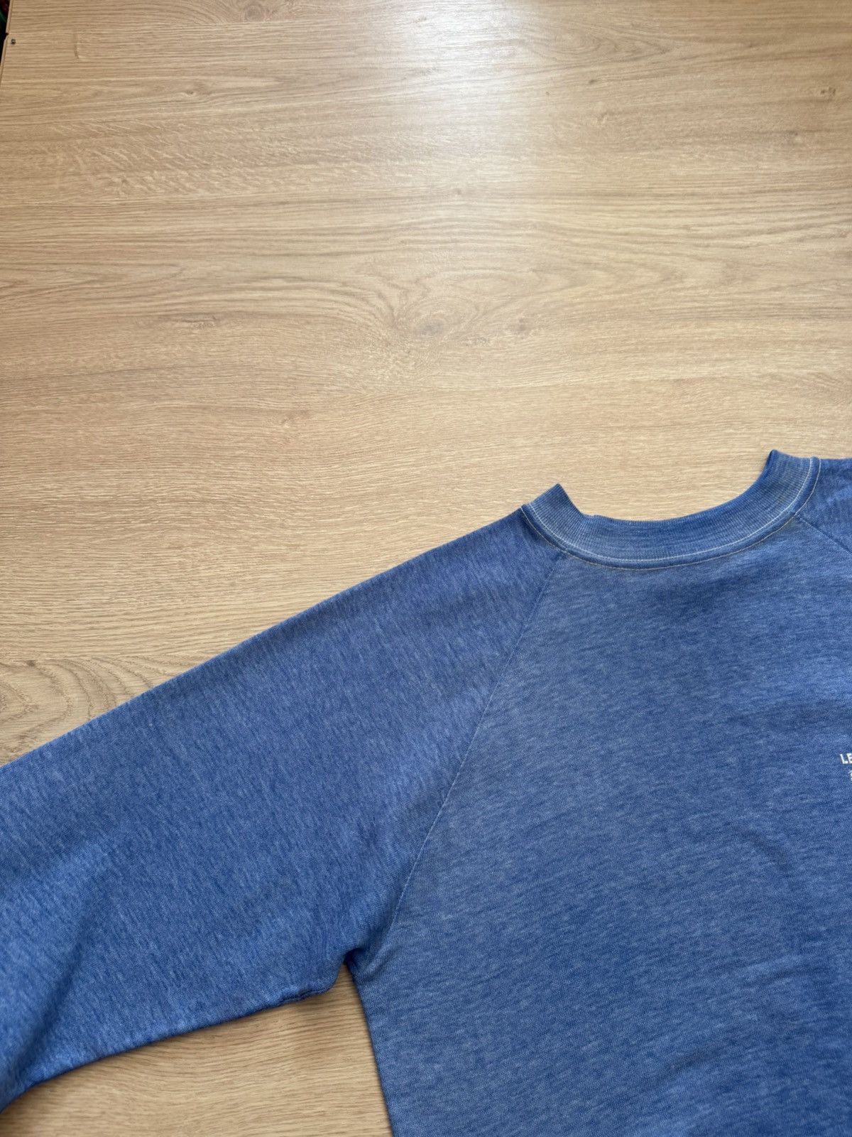 Levi's Vintage 80’s Levi’s Blue Sunfaded Distressed Blue Sweatshirt Size M / US 6-8 / IT 42-44 - 5 Thumbnail