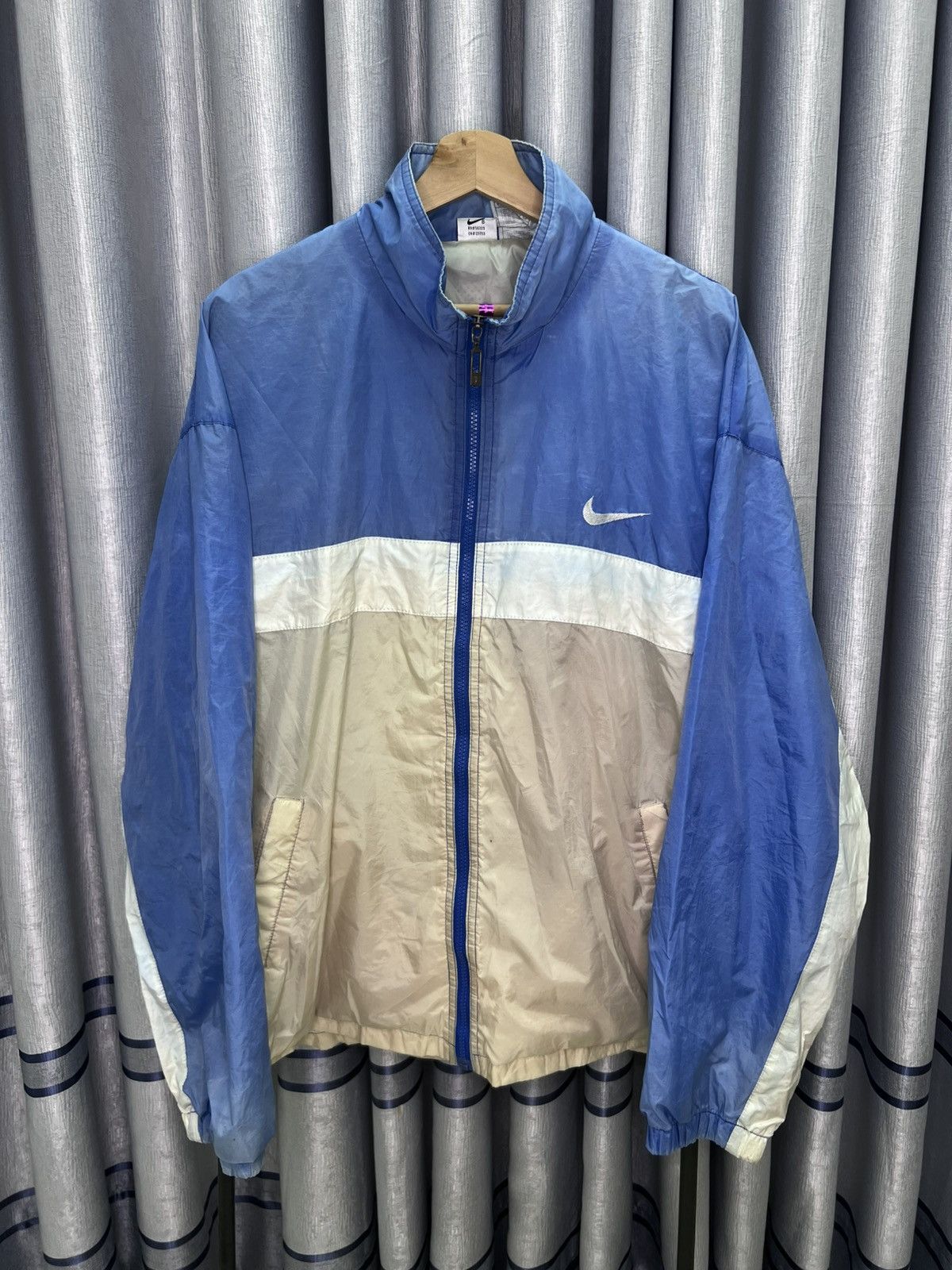 Nike Vintage 90s Nike Oversized Windbreaker Big Swoosh Jacket Size US XXL / EU 58 / 5 - 1 Thumbnail