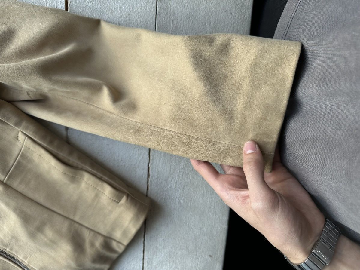 Other 🚨Y2K RICK OWENS TYPE DIRTY SLIM FIT ZIP LEATHER JACKET Size S / US 4 / IT 40 - 9 Thumbnail