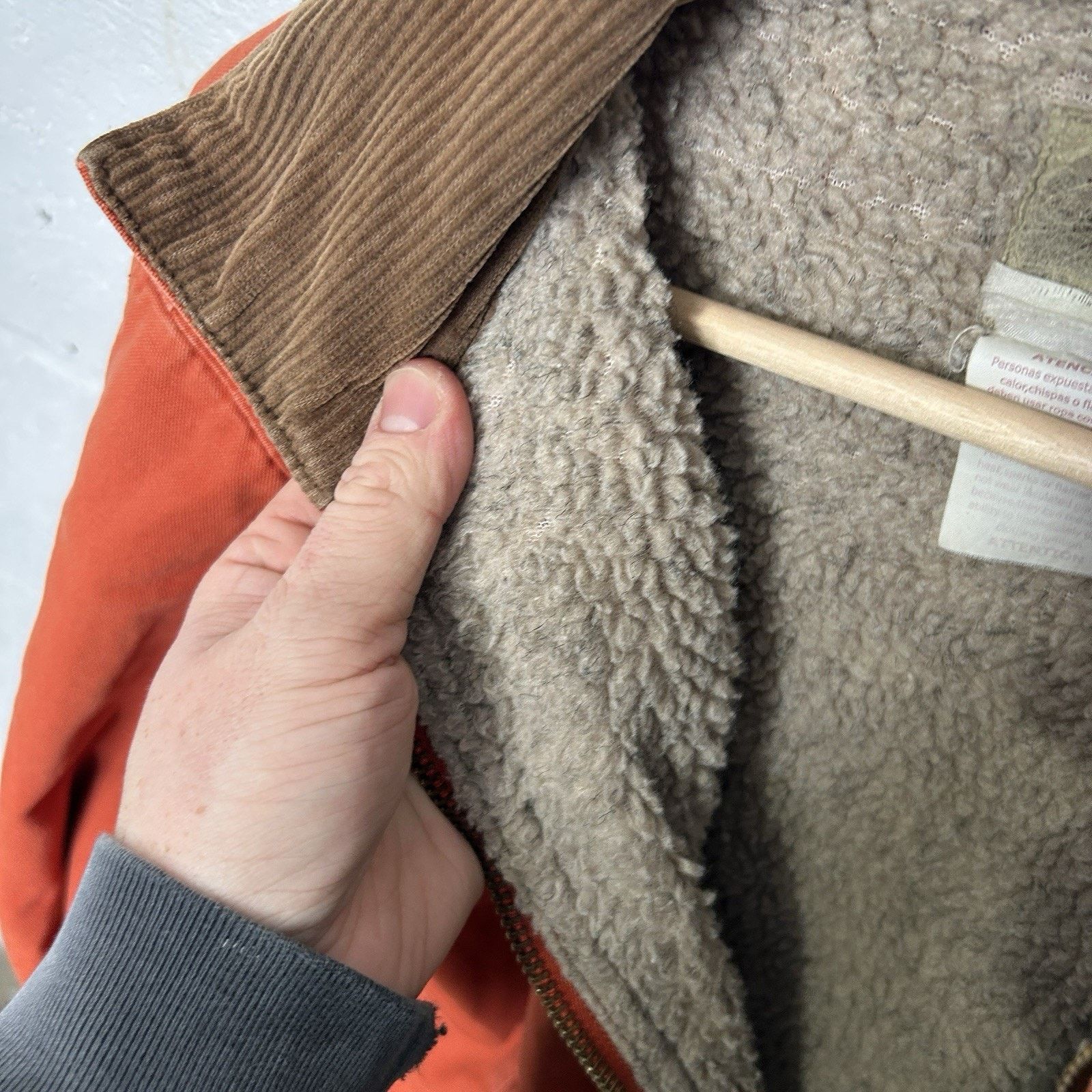 Vintage Vintage Berne Canvas Sherpa-Lined Detroit Jacket “Orange” Size L / US 10 / IT 46 - 15 Thumbnail