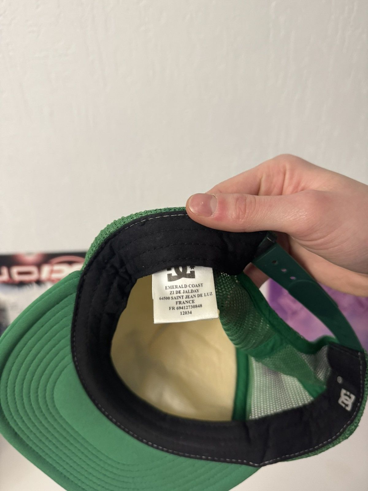 DC DC Shoes Green White Logo Trucker Cap streetwear Y2K Size ONE SIZE - 8 Thumbnail