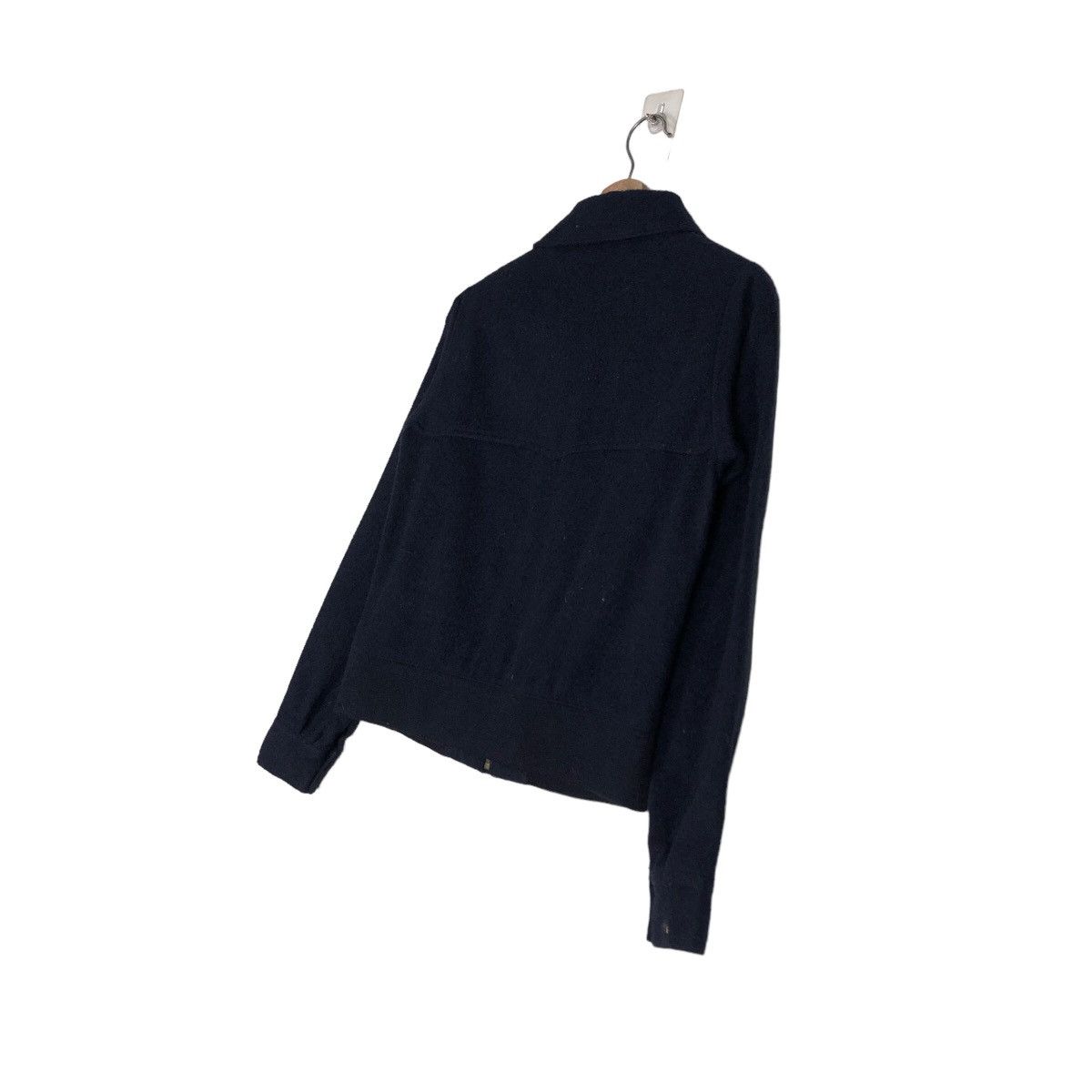 45rpm 🔥Cropped Biker Jacket Wool Indigo Modern Work Japan Made Size US XS / EU 42 / 0 - 10 Thumbnail