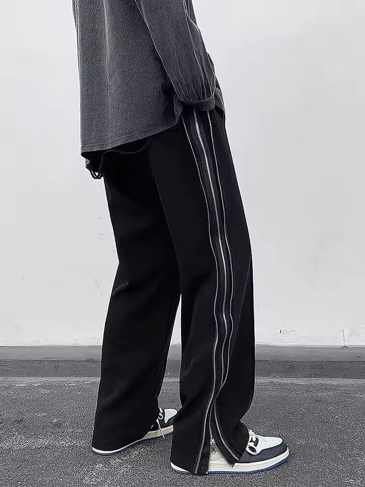 Japanese Brand Streetwear Loose Fit Stripe Lampas Y2K Sweatpants Size US 30 / EU 46 - 7 Thumbnail