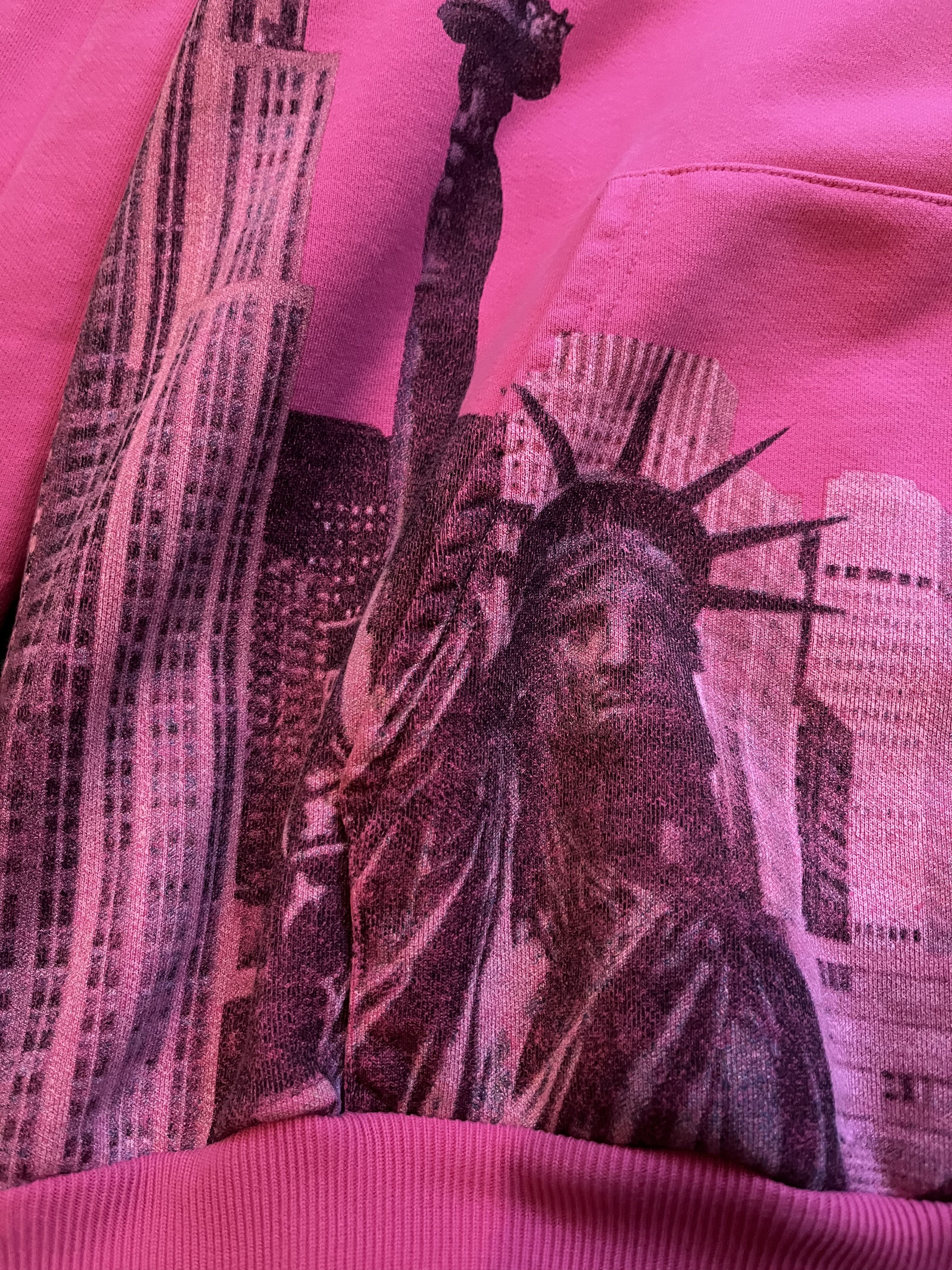 Balenciaga Balenciaga New York Pink Hoodie Size US L / EU 52-54 / 3 - 8 Thumbnail