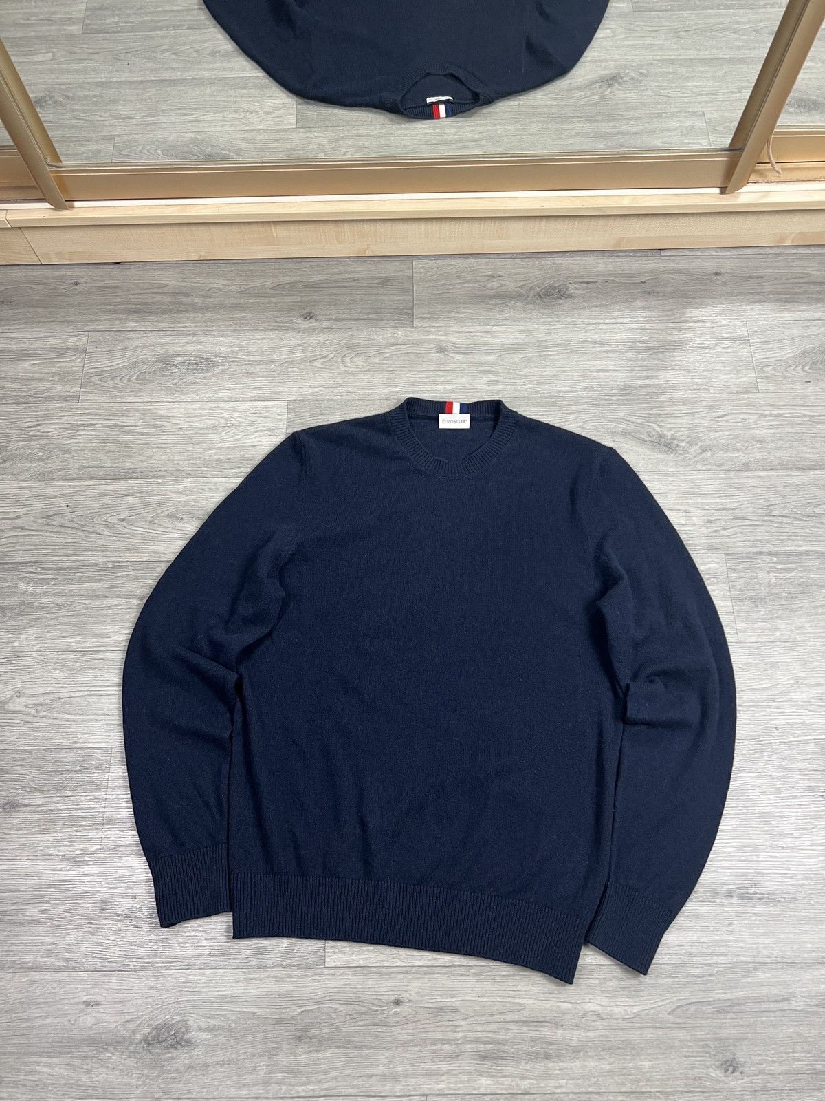Moncler MONCLER Pullover Sweater Knitwear cashmere Dark Blue Sz XXL Size US XXL / EU 58 / 5 - 5 Thumbnail