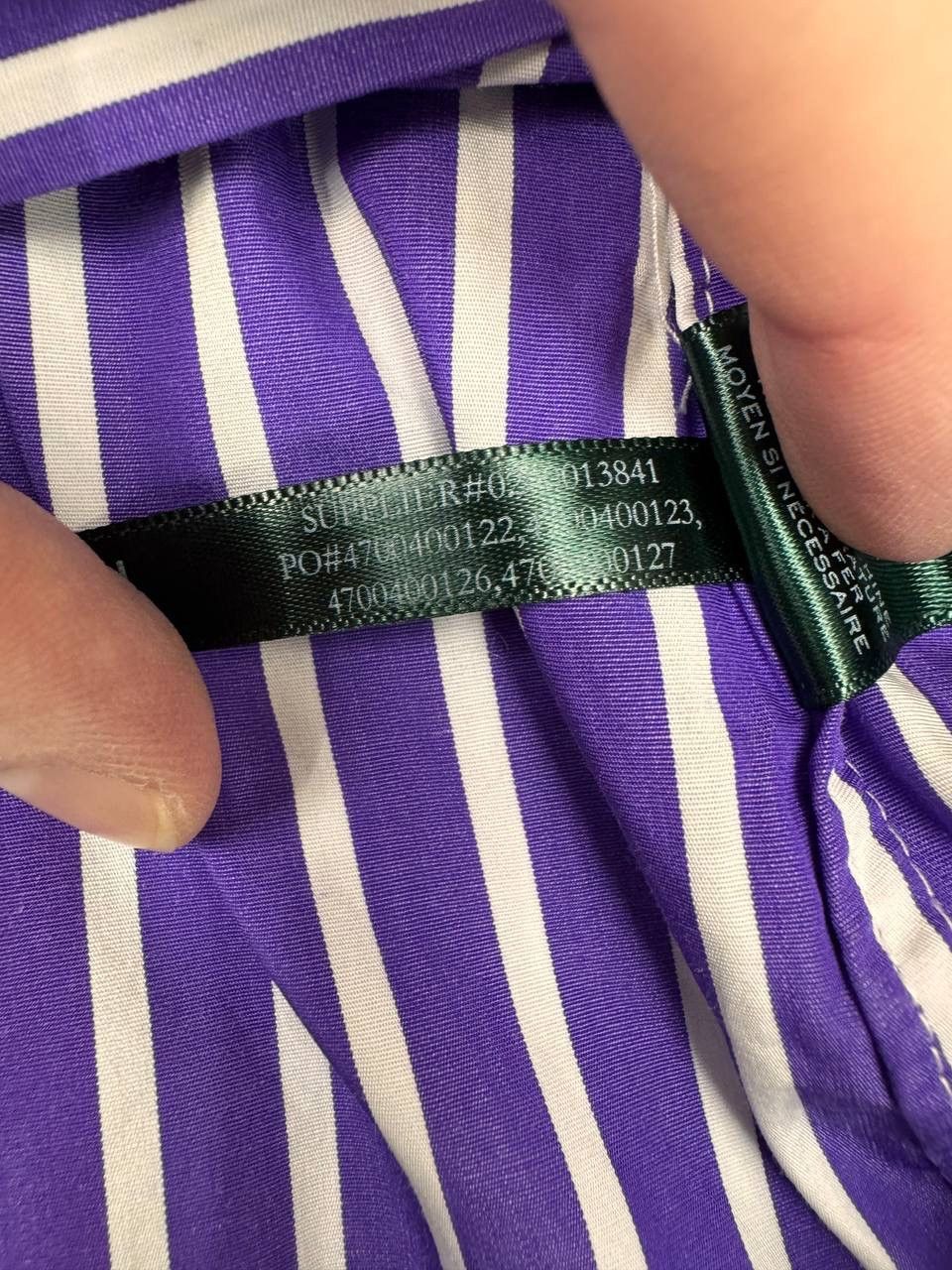 Ralph Lauren Ralph Lauren Women Slim Fit Striped Shirt Purple White SizeM Size M / US 6-8 / IT 42-44 - 6 Thumbnail