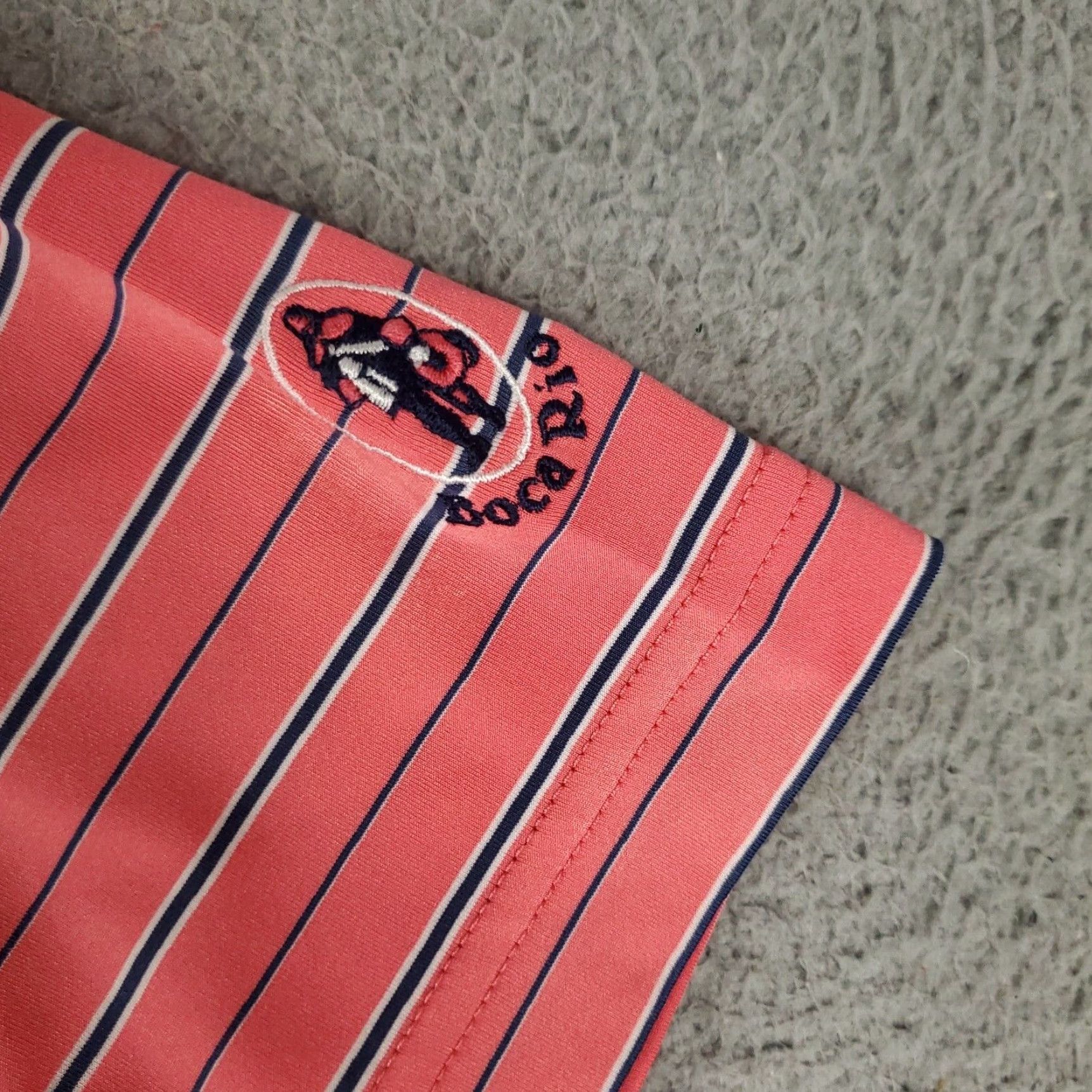 Peter Millar Peter Millar Polo Shirt Mens M Pink Striped Short Sleeve Collared Button Logo Golf Summer Comfort Size US M / EU 48-50 / 2 - 3 Thumbnail