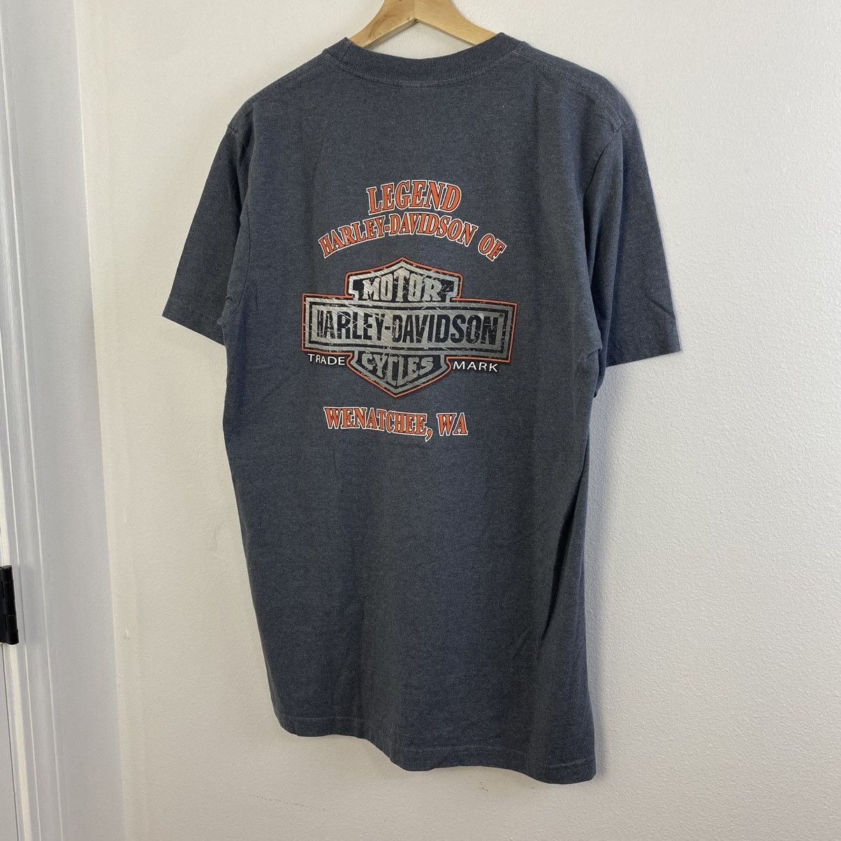 Harley Davidson Vintage Harley Davidson T Shirt L Wenatchee Washington Size US L / EU 52-54 / 3 - 4 Thumbnail