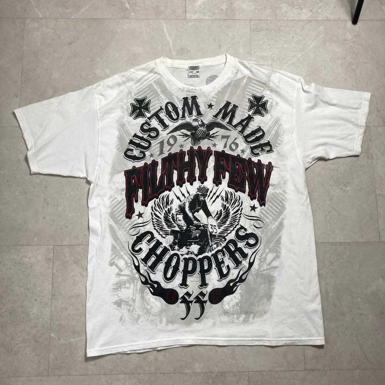 West Coast Choppers Vintage Filthy Few Custom Made Choppers Motorcycle Tee Size US XXL / EU 58 / 5 - 1 Thumbnail
